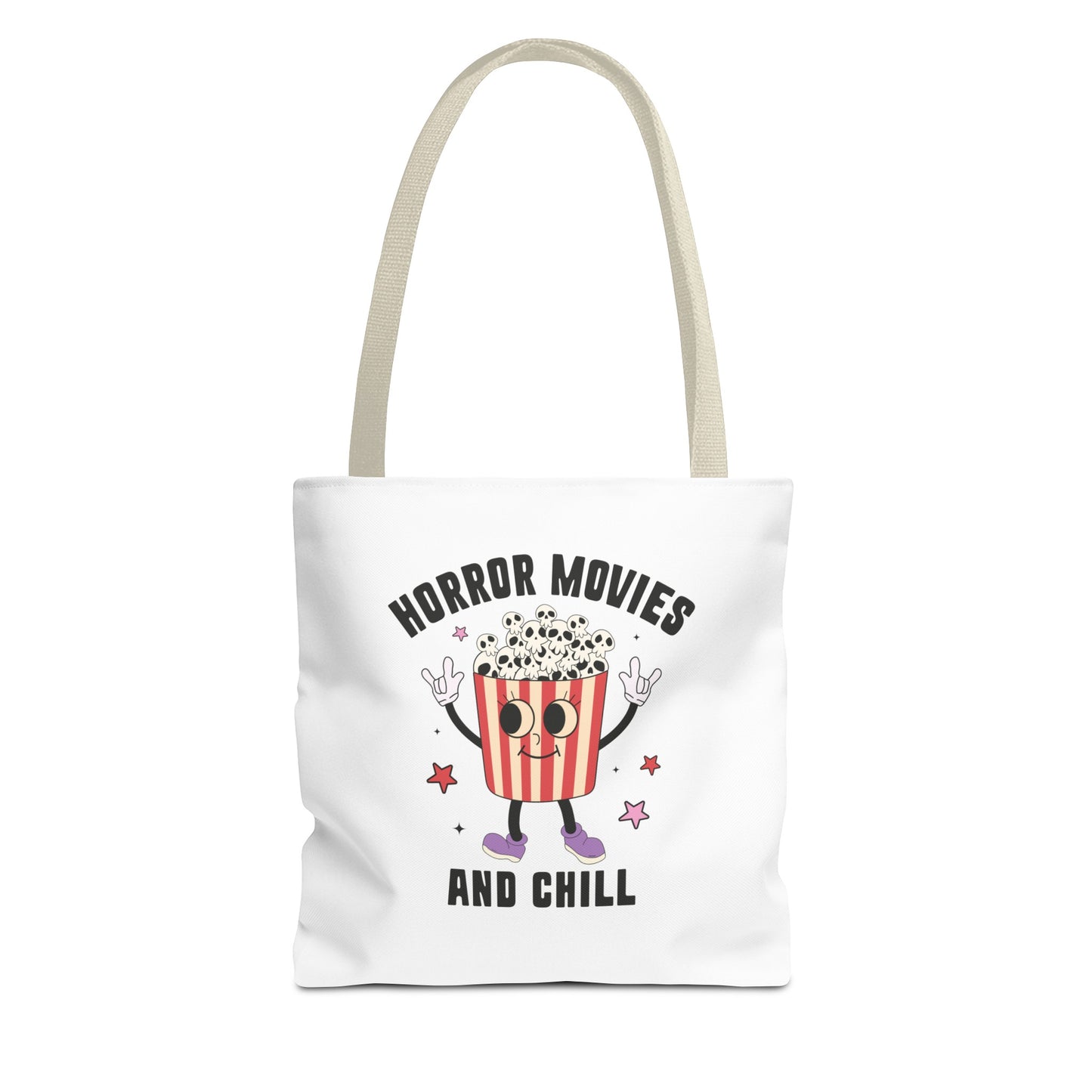 Horror Movies and Chill Popcorn Tote Bag
