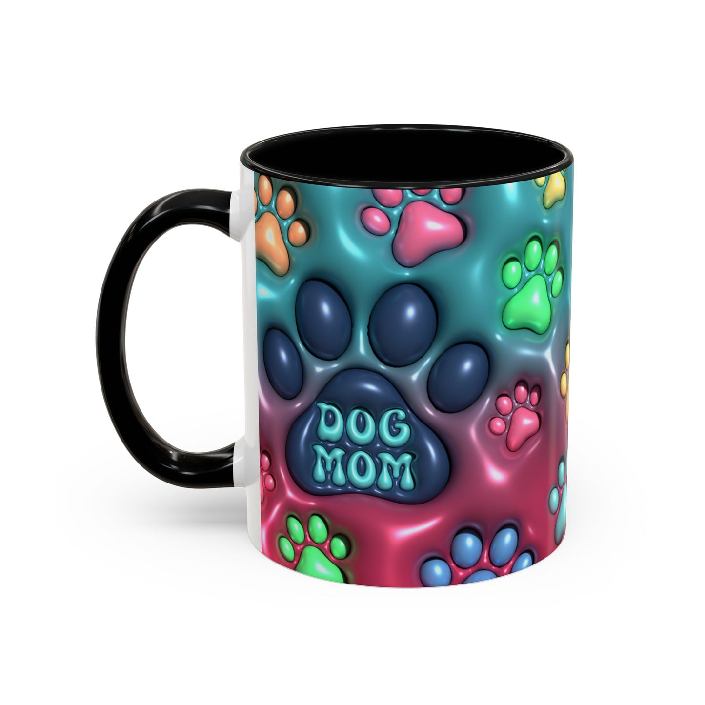 Pet Lover Gift, Pastel Paw Print Mug, Dog Mom Magic Mug