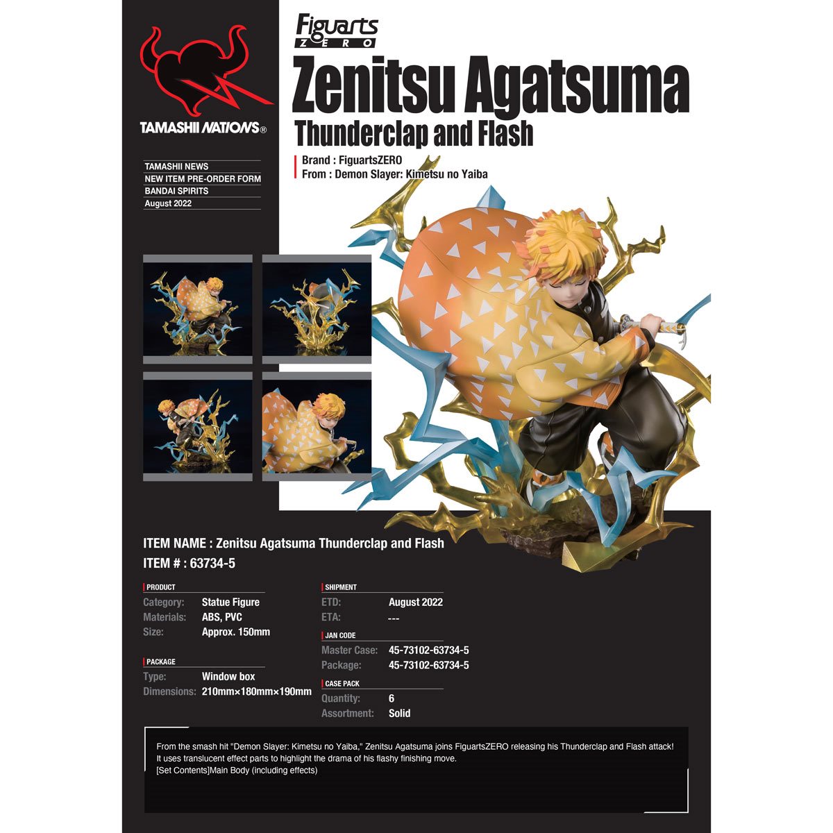 Demon Slayer: Kimetsu no Yaiba Zenitsu Agatsuma Thunderclap and Flash