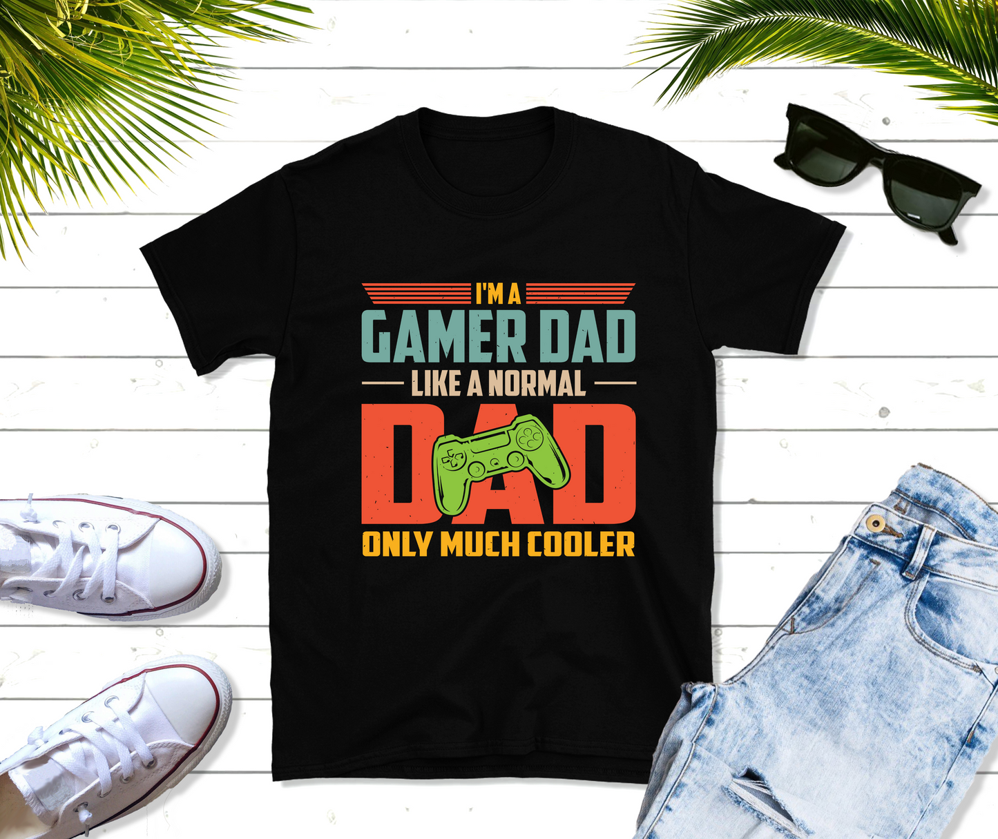 I'm a Gamer Dad Like a Normal Dad Only Much Cooler Shirt, Gamer Dad Shirt, Birthday Gift, Father's Day Gift, Cute Game Tshirt
