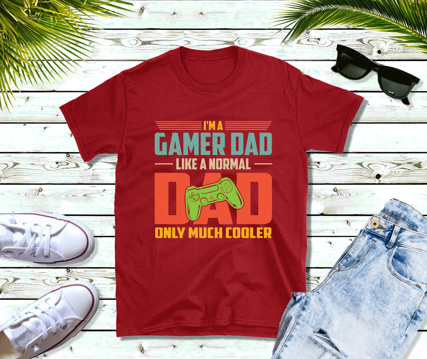 I'm a Gamer Dad Like a Normal Dad Only Much Cooler Shirt, Gamer Dad Shirt, Birthday Gift, Father's Day Gift, Cute Game Tshirt