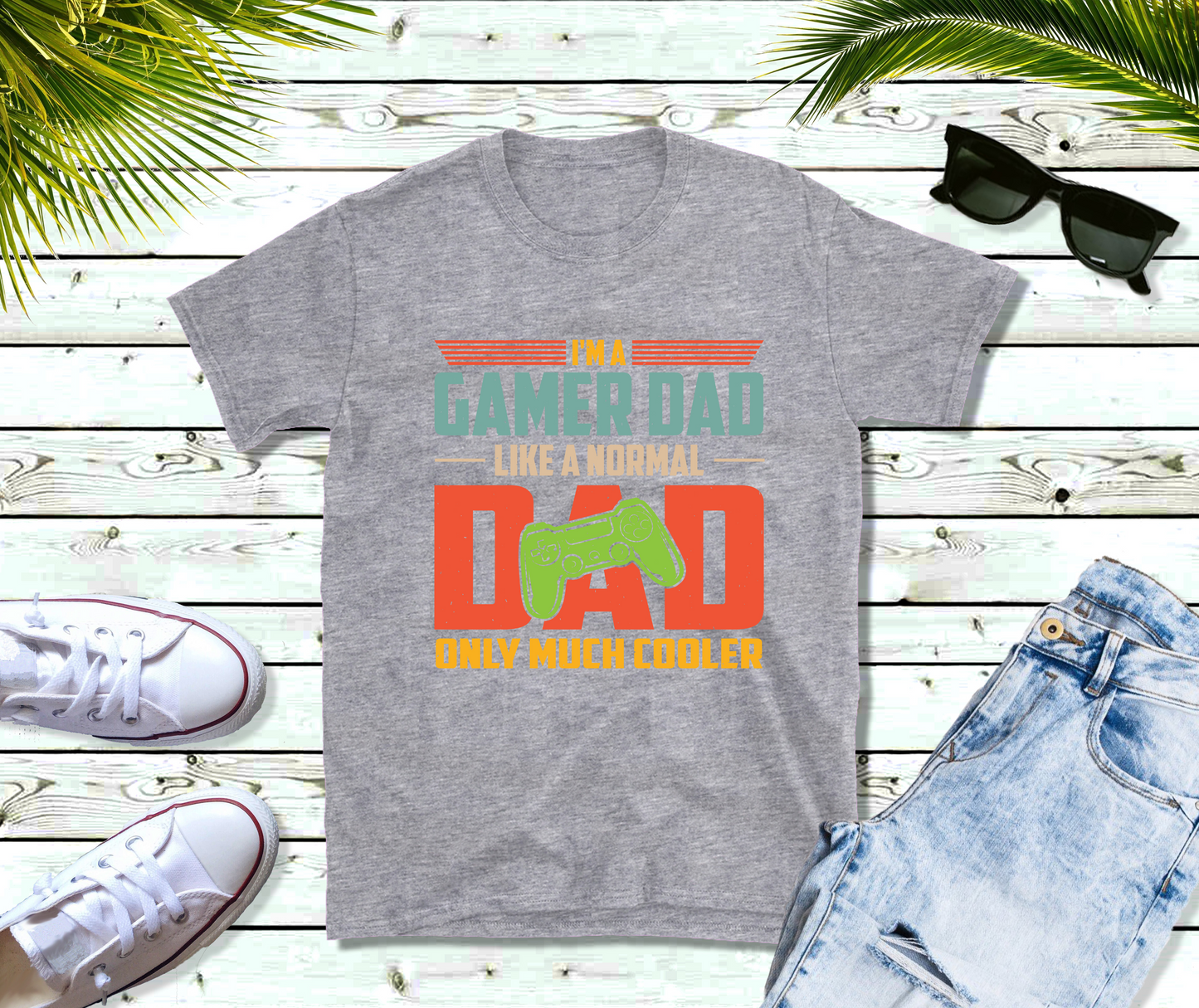 I'm a Gamer Dad Like a Normal Dad Only Much Cooler Shirt, Gamer Dad Shirt, Birthday Gift, Father's Day Gift, Cute Game Tshirt