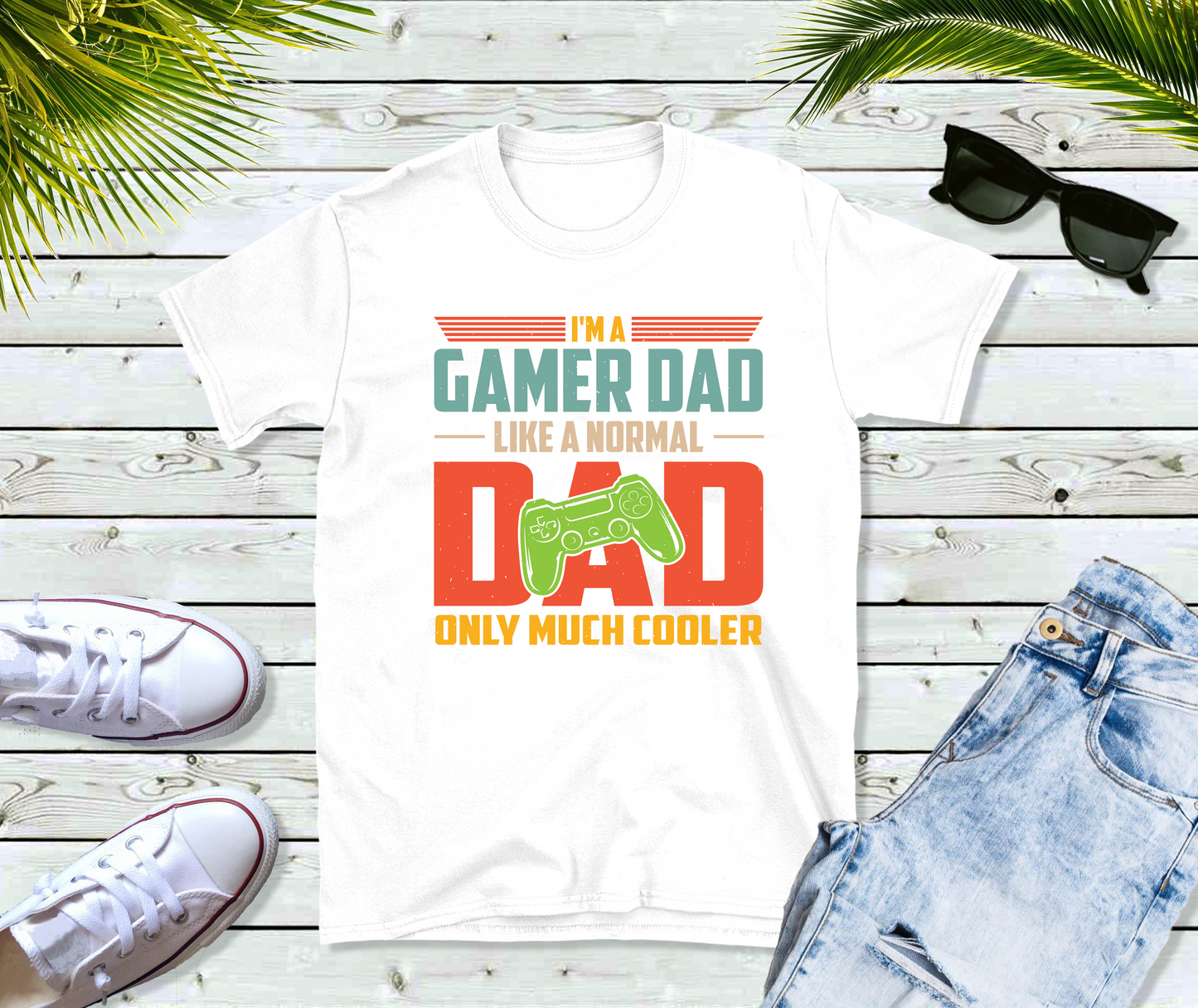 I'm a Gamer Dad Like a Normal Dad Only Much Cooler Shirt, Gamer Dad Shirt, Birthday Gift, Father's Day Gift, Cute Game Tshirt