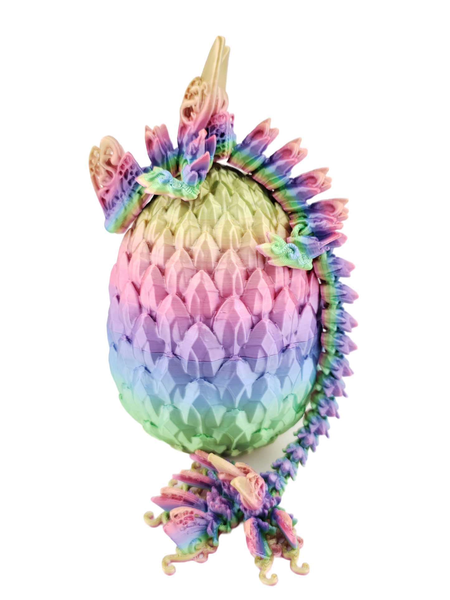 Articulated Butterfly Dragon And Matching Egg - Unique Gift - Insect Lover Gift - Desk Decor