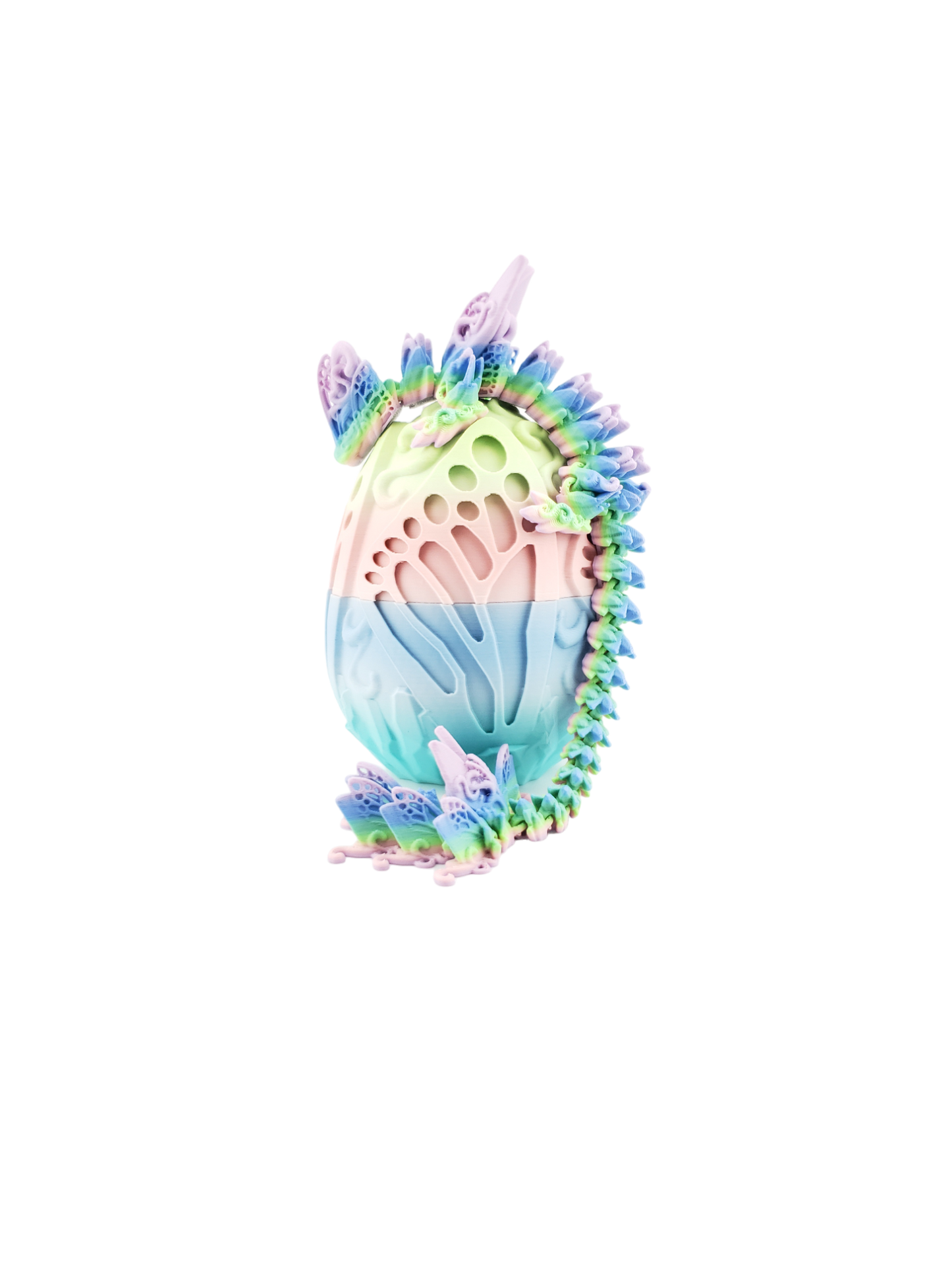 Articulated Butterfly Dragon And Matching Egg - Unique Gift - Insect Lover Gift - Desk Decor