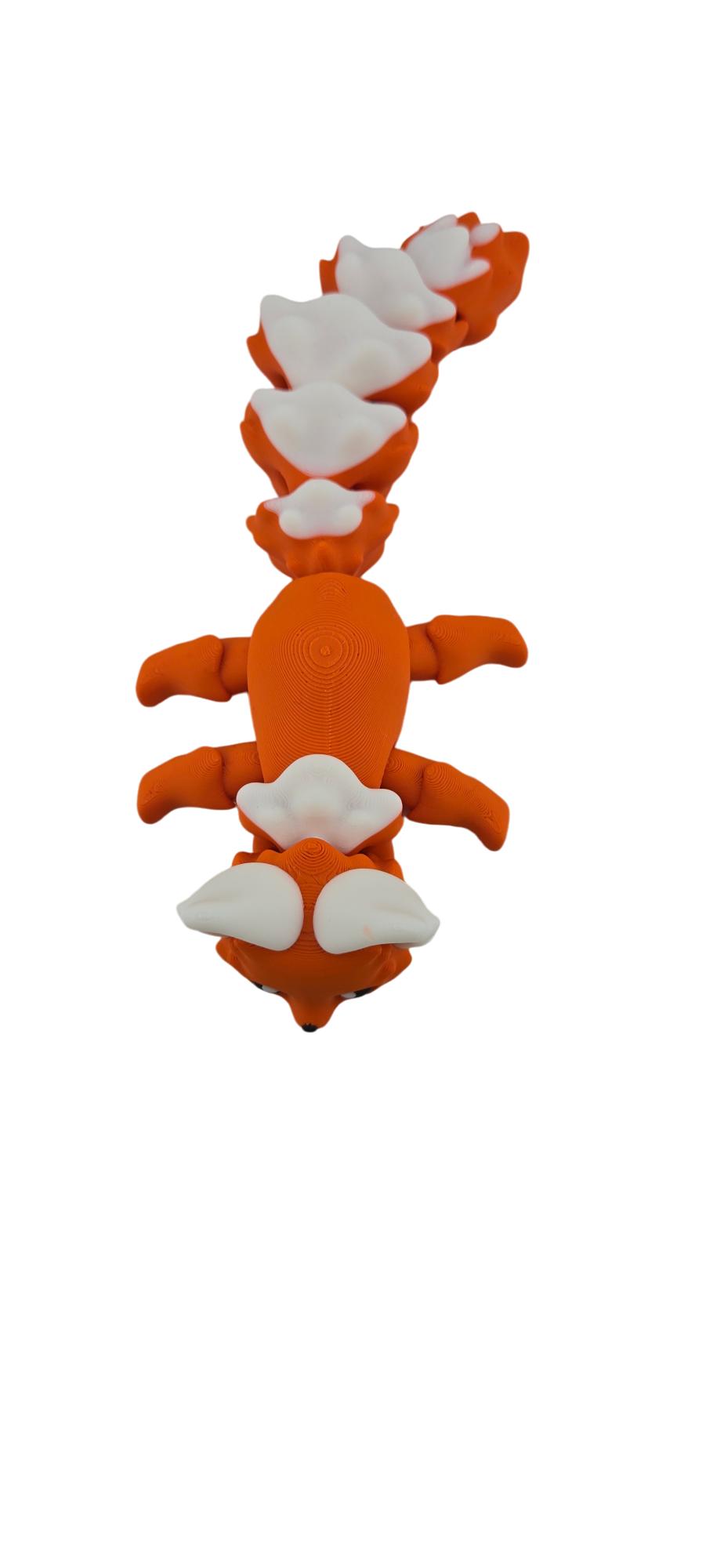 Forest Fox 7.5 Inches - 3D Printed Fidget Fantasy Creature