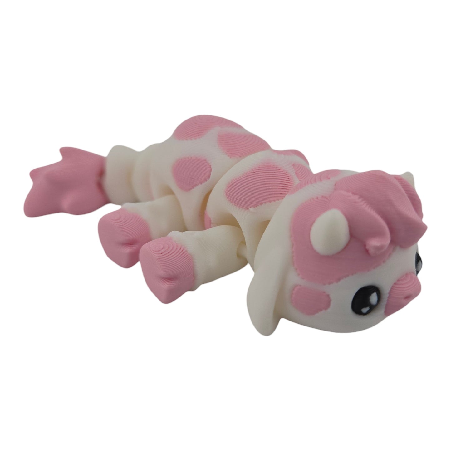 1 Articulated Cow About 5 Inches - Decor Gift - 3D Printed Fantasy Creature - Authorized Seller