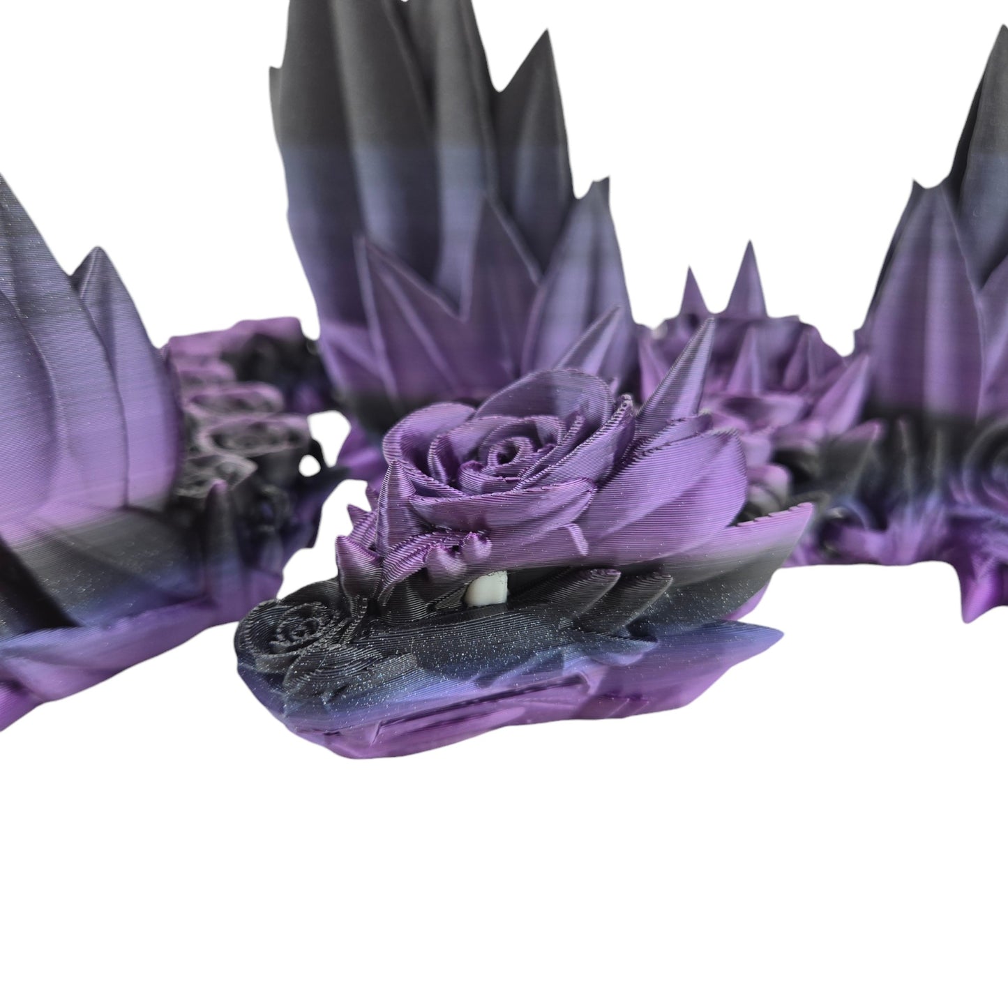 Large 19-inch 3D Printed Articulated Rosewing Dragon | 8-12 Inch Expandable Wingspan | Fantasy Collectible Figurine