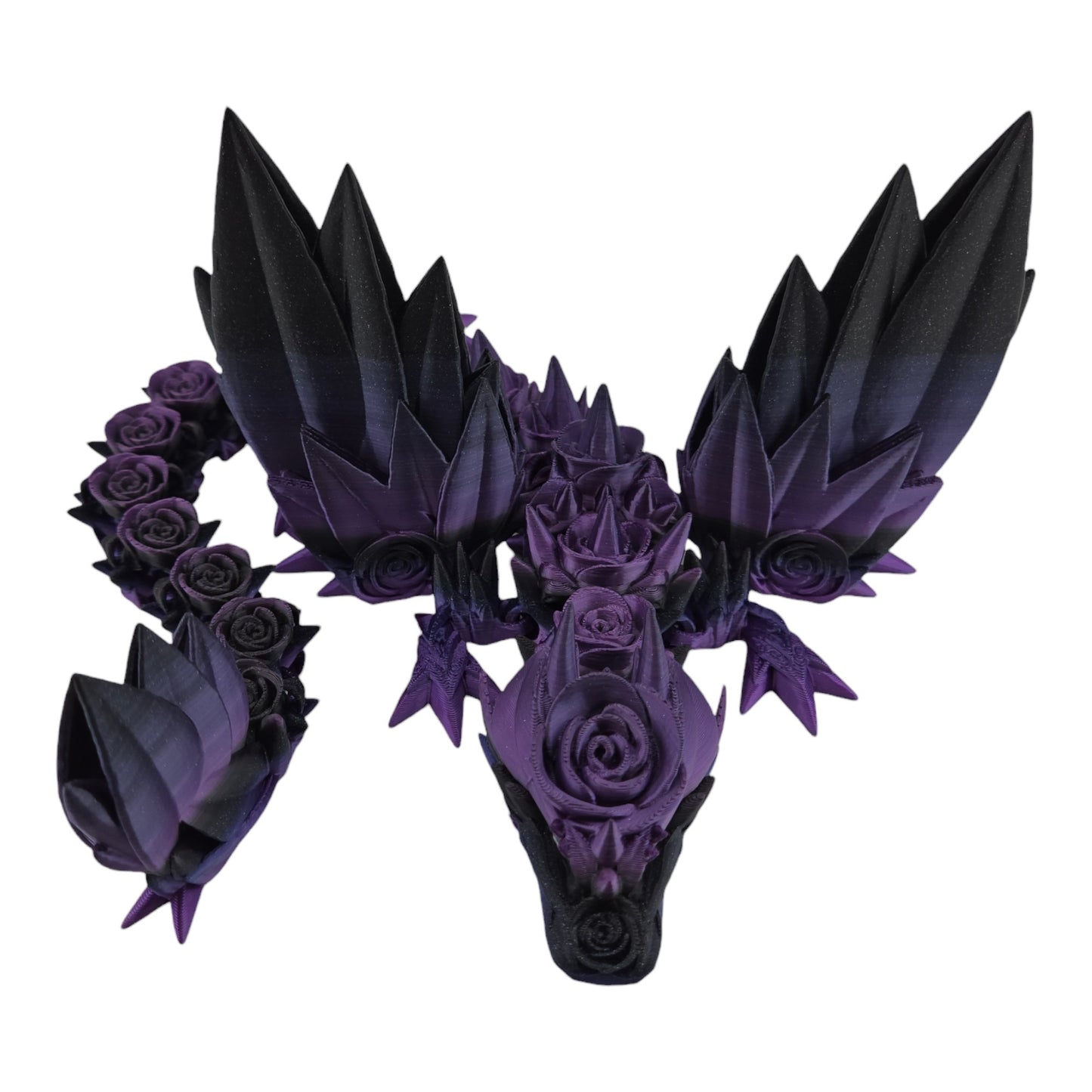 Large 19-inch 3D Printed Articulated Rosewing Dragon | 8-12 Inch Expandable Wingspan | Fantasy Collectible Figurine
