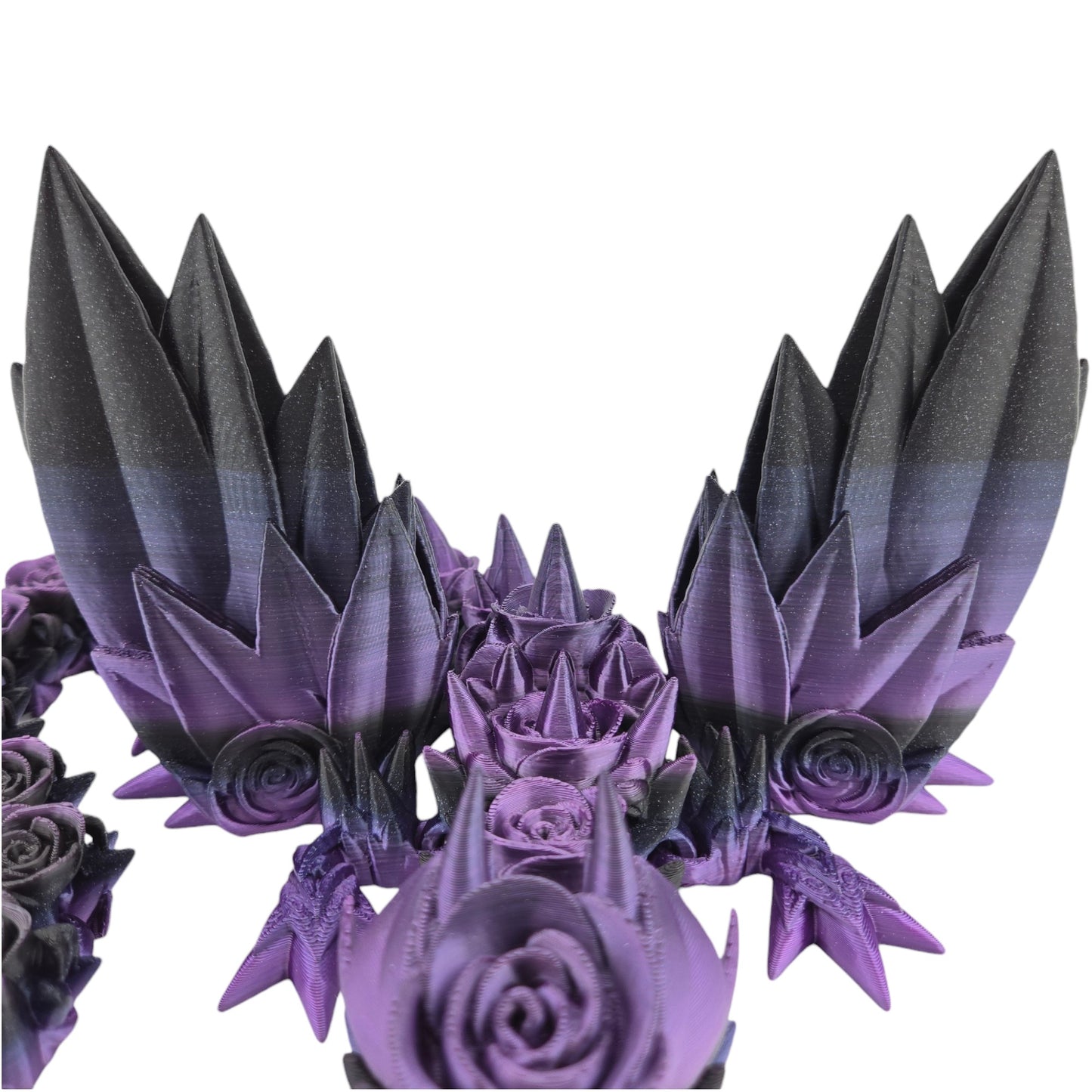Large 19-inch 3D Printed Articulated Rosewing Dragon | 8-12 Inch Expandable Wingspan | Fantasy Collectible Figurine