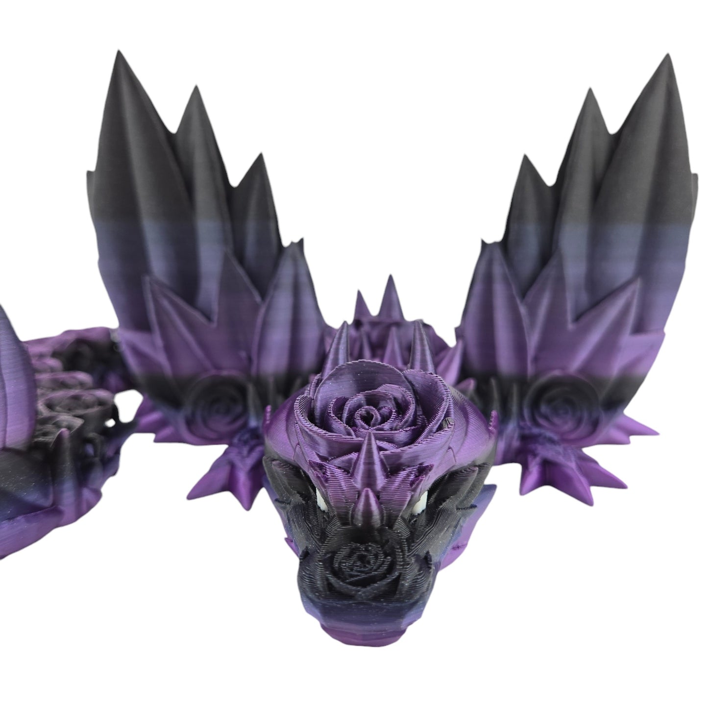 Large 19-inch 3D Printed Articulated Rosewing Dragon | 8-12 Inch Expandable Wingspan | Fantasy Collectible Figurine