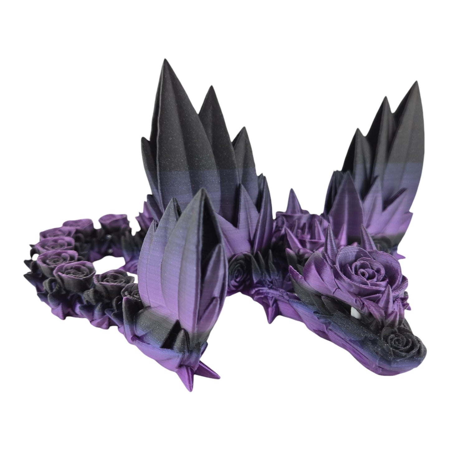 Large 19-inch 3D Printed Articulated Rosewing Dragon | 8-12 Inch Expandable Wingspan | Fantasy Collectible Figurine