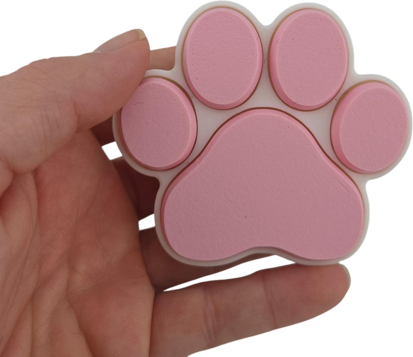 Cat Paw Fidget Clicker – 3D Printed Mechanical Click Sensory Pad for Desk, Stress Relief, Anxiety, ADHD – Pastel Pink & Blue