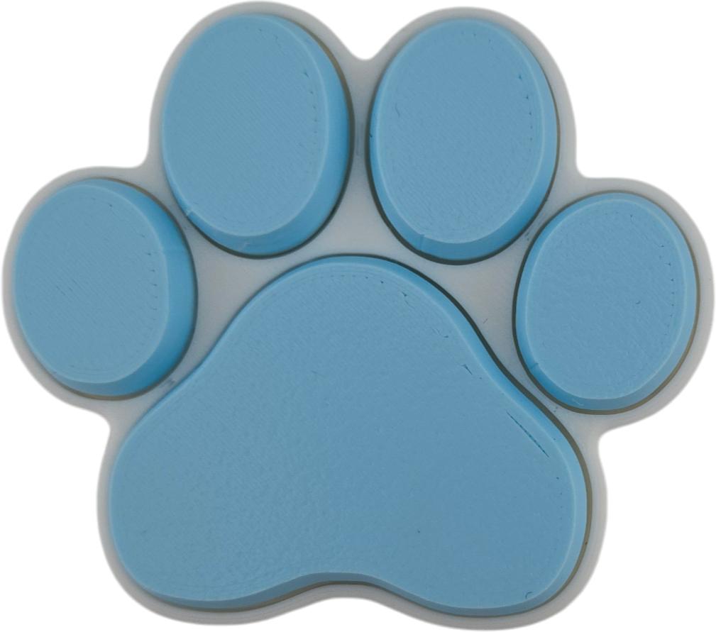Cat Paw Fidget Clicker – 3D Printed Mechanical Click Sensory Pad for Desk, Stress Relief, Anxiety, ADHD – Pastel Pink & Blue