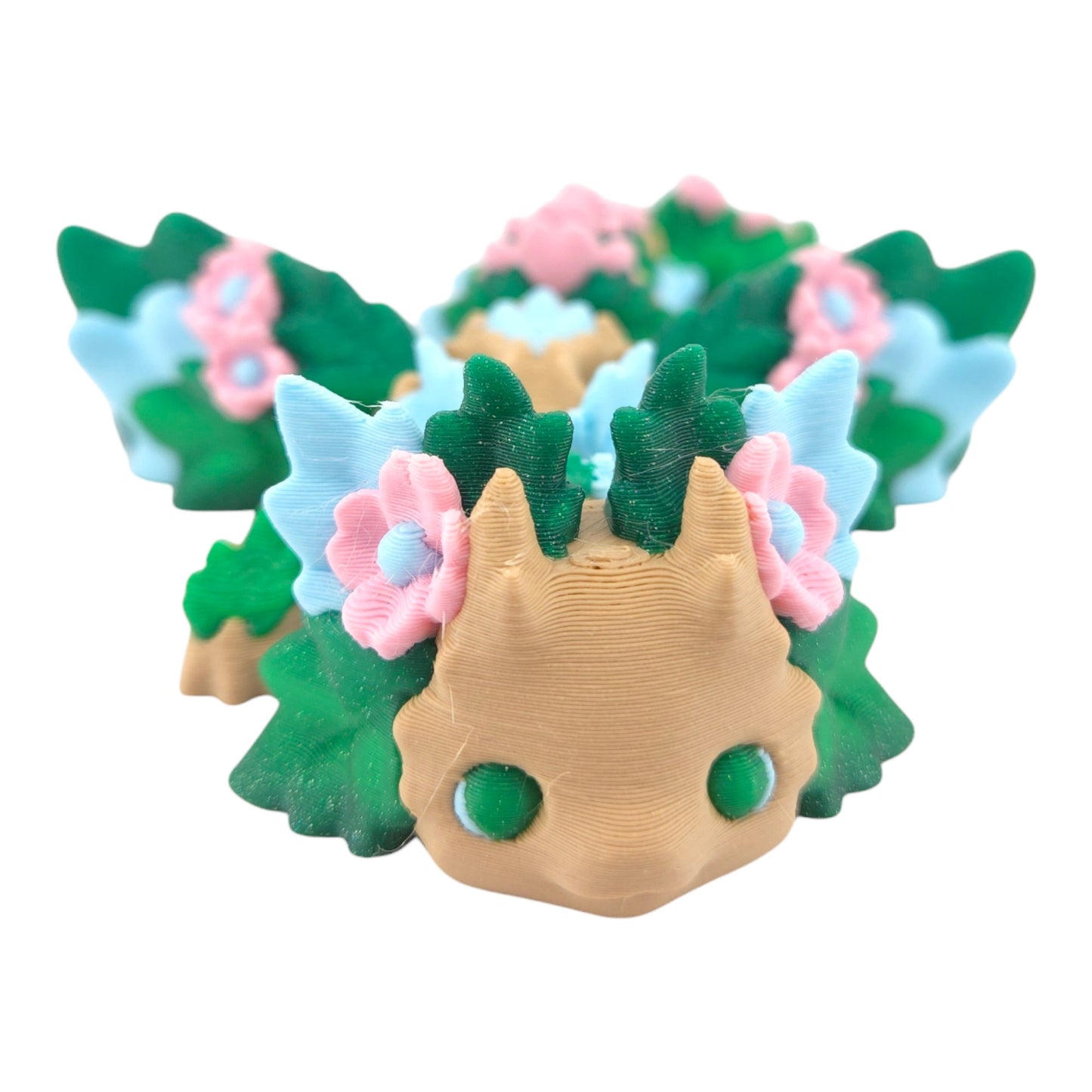 Articulated Cute Flexi Kosha Dragon - Fantasy Creature - Desk Buddy - Decor Animal Flower Floral