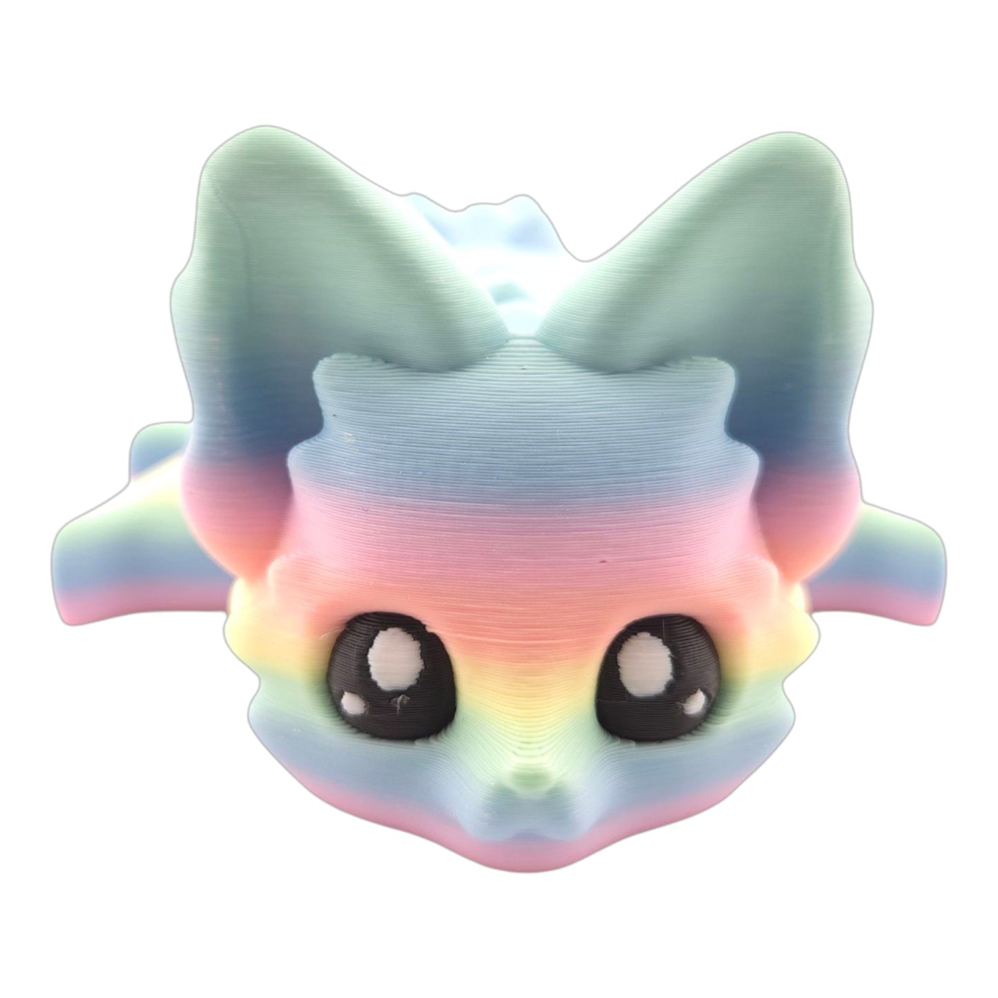 Articulated Cute Flexi Fox 7.5 Inches - 3D Printed Fantasy - Customizable Colors - Authorized Seller - Articulated Desk Buddy