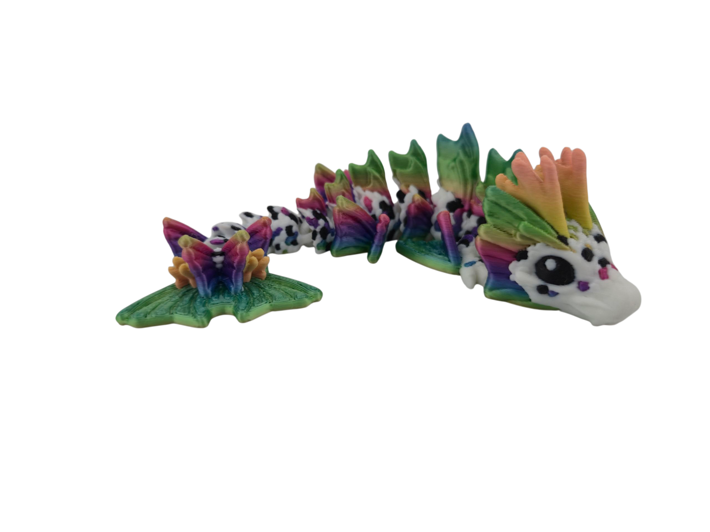 Baby Koi Dragon – 6" Articulated Fantasy Figure | 3D Printed Collectible | Japanese-Inspired Desk & Shelf Decor