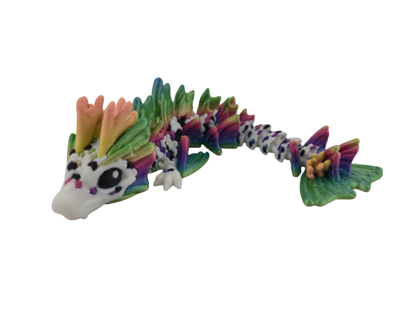 Baby Koi Dragon – 6" Articulated Fantasy Figure | 3D Printed Collectible | Japanese-Inspired Desk & Shelf Decor