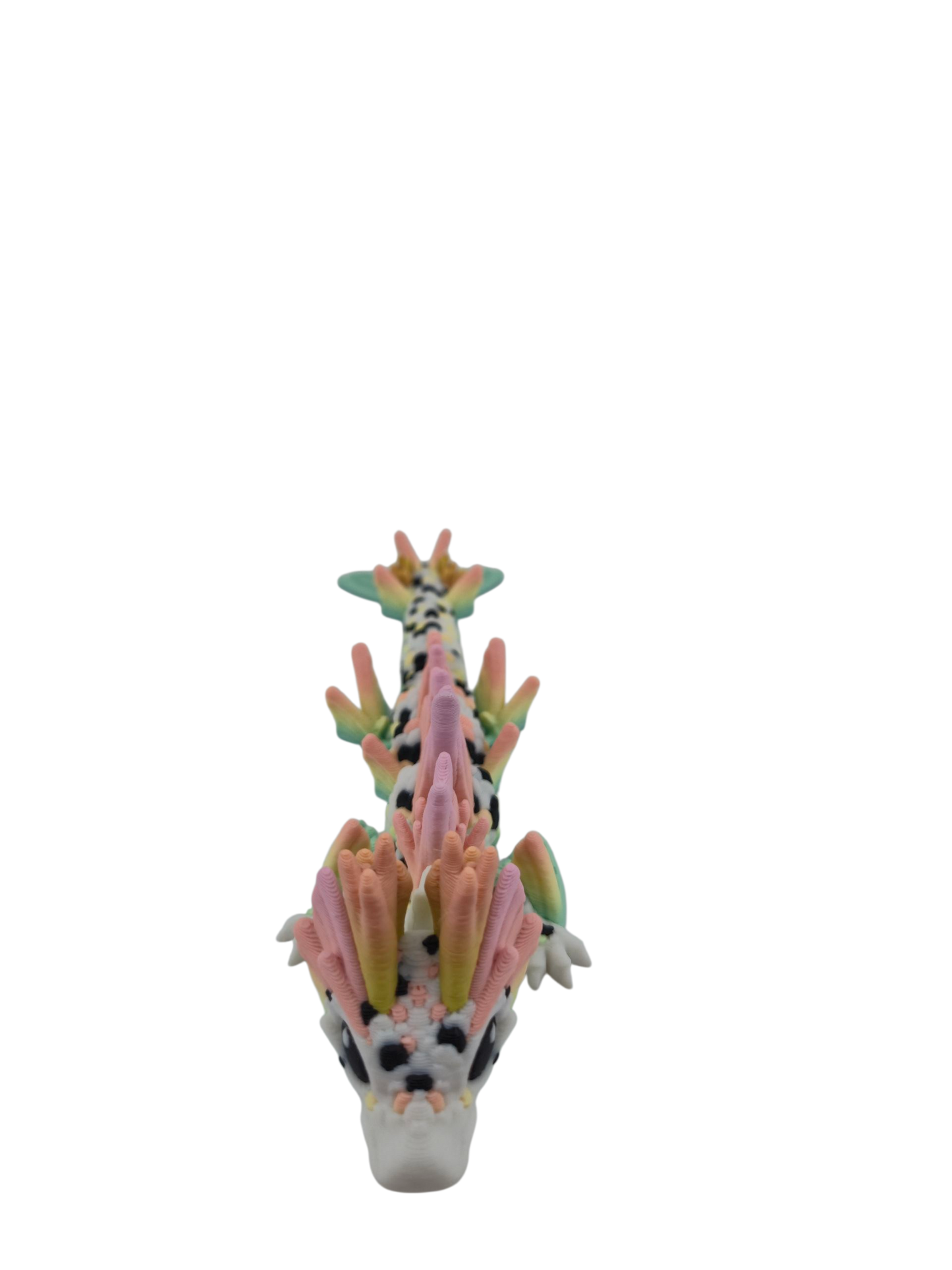 Baby Koi Dragon – 6" Articulated Fantasy Figure | 3D Printed Collectible | Japanese-Inspired Desk & Shelf Decor