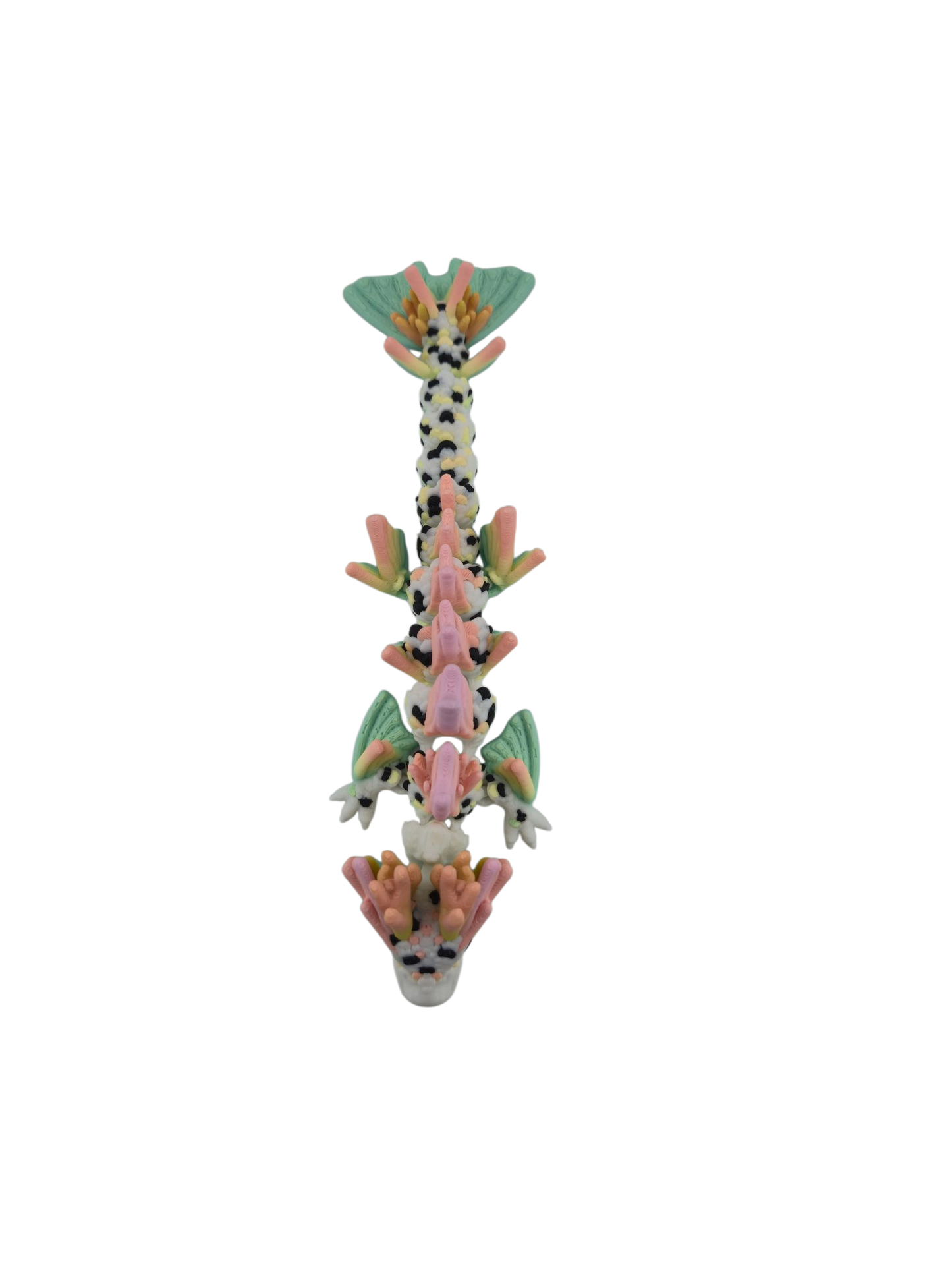 Baby Koi Dragon – 6" Articulated Fantasy Figure | 3D Printed Collectible | Japanese-Inspired Desk & Shelf Decor