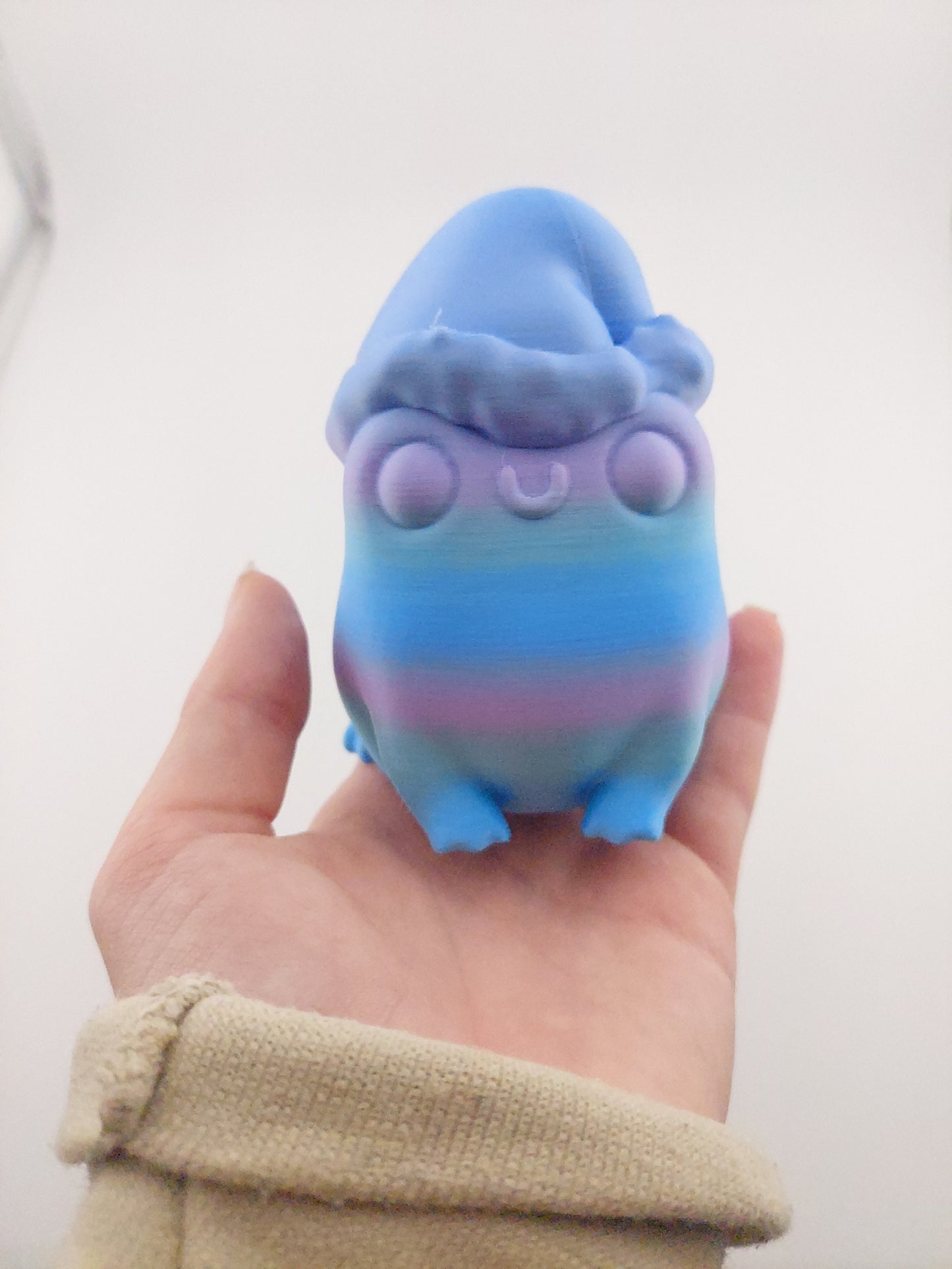 1 Christmas Frog Butt - 3D Printed Figure Fantasy Creature - Authorized Seller