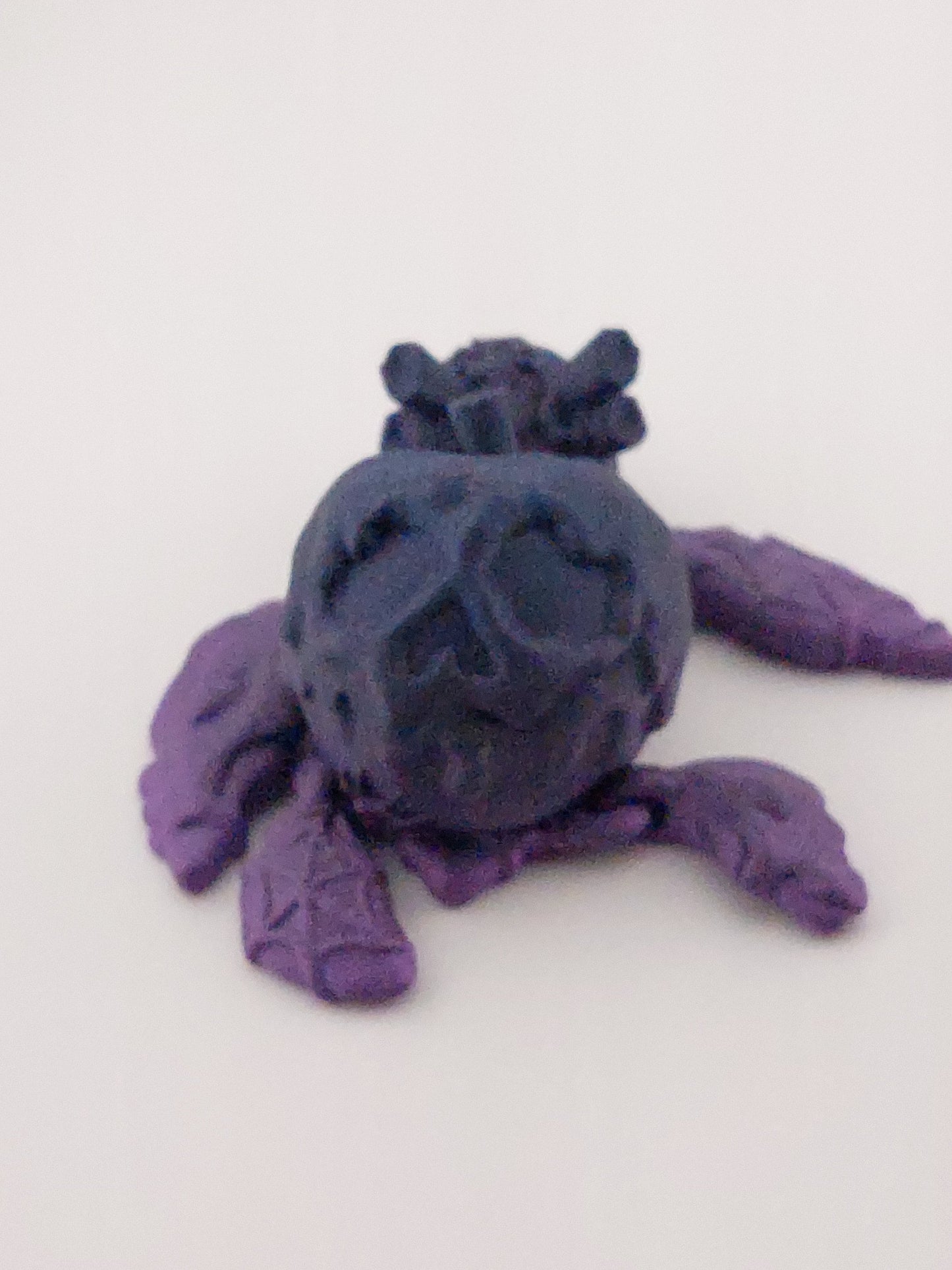 3D-Printed Articulated Poison Apple Turtle Decor Desk Decor Fidget Toy