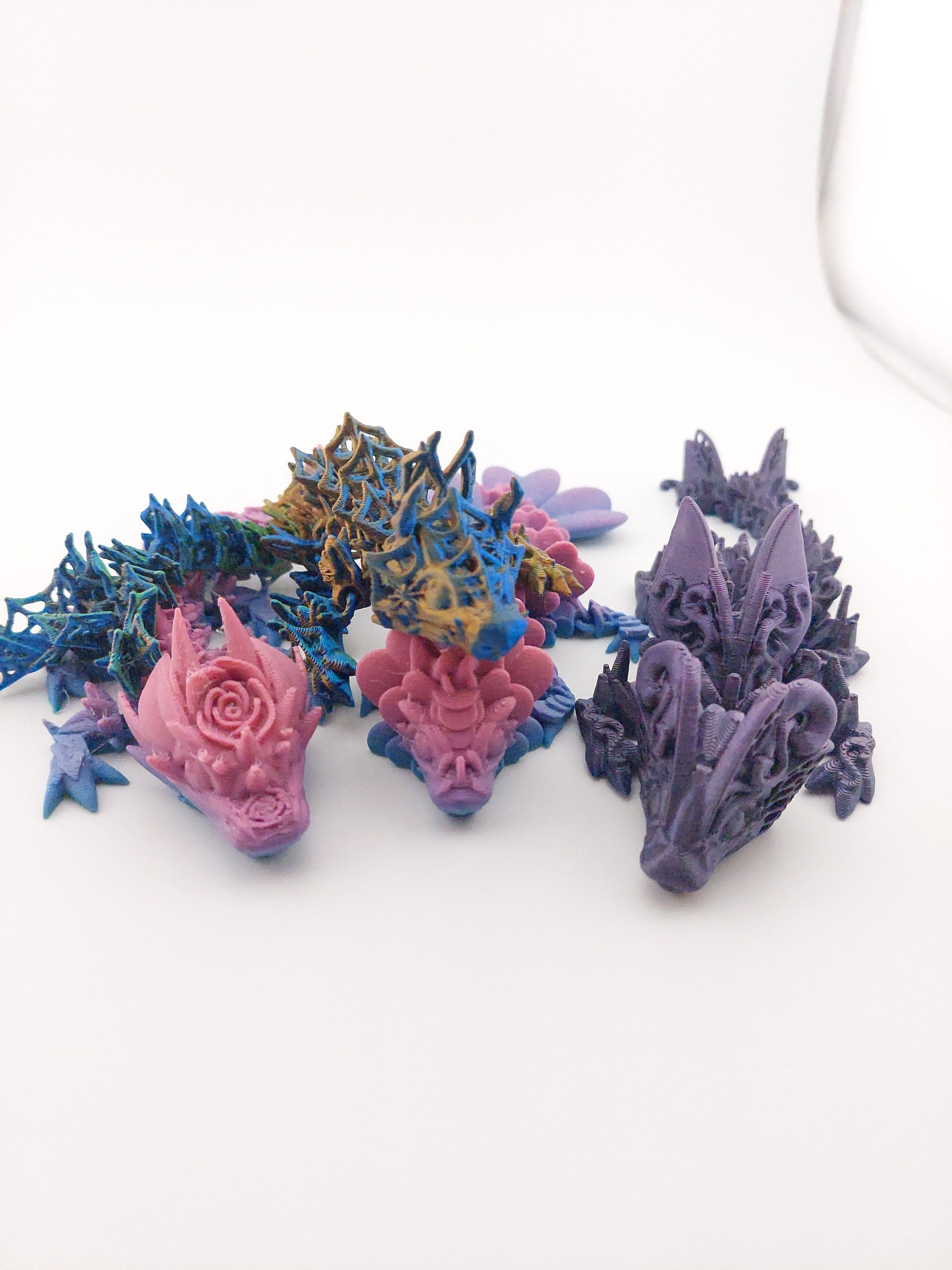 Mystery Baby Dragon Eggs - Articulated Dragons - 3 Different Eggs - Different Dragons - ~6 Inches