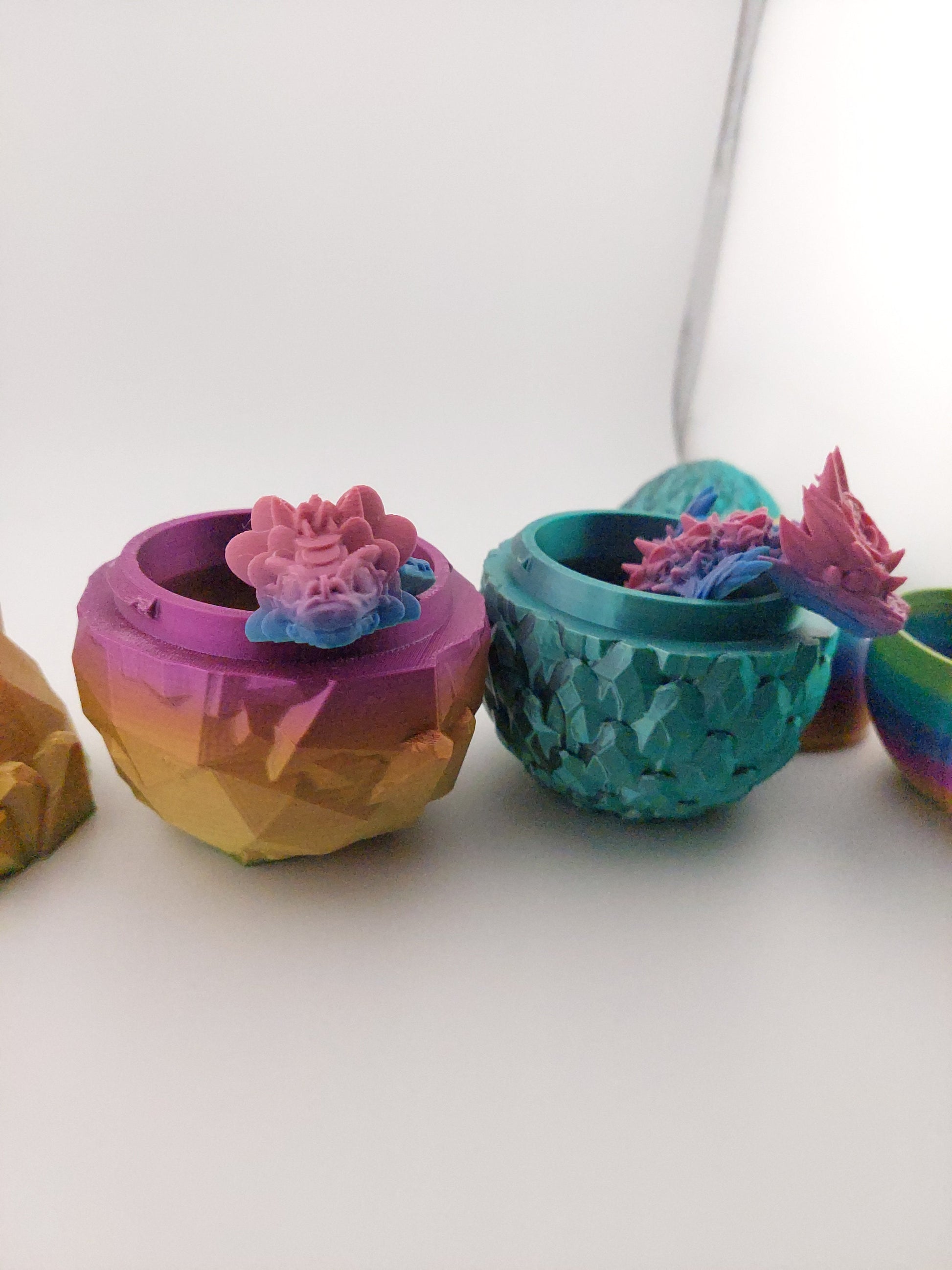 Mystery Baby Dragon Eggs - Articulated Dragons - 3 Different Eggs - Different Dragons - ~6 Inches