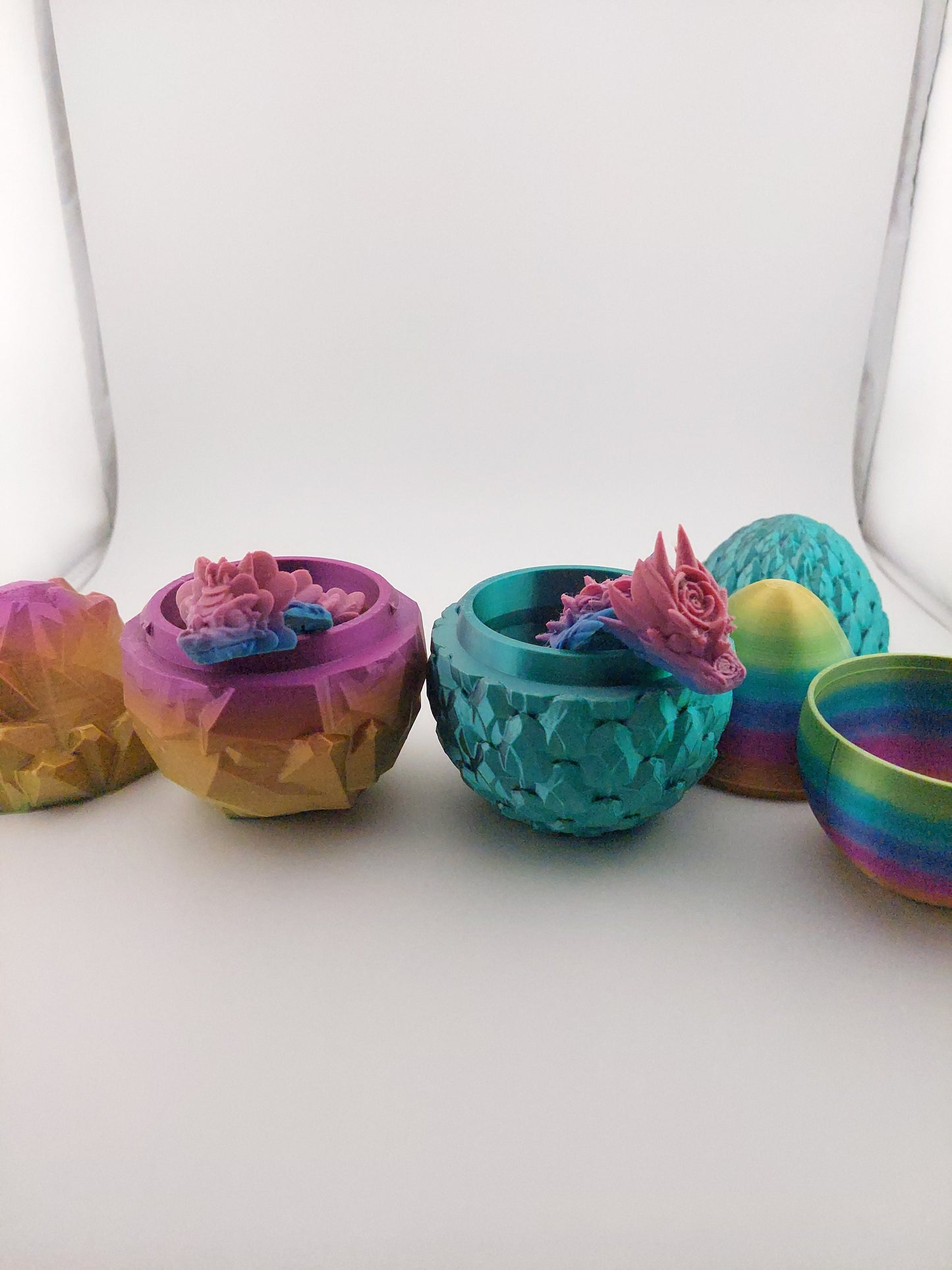 Mystery Baby Dragon Eggs - Articulated Dragons - 3 Different Eggs - Different Dragons - ~6 Inches