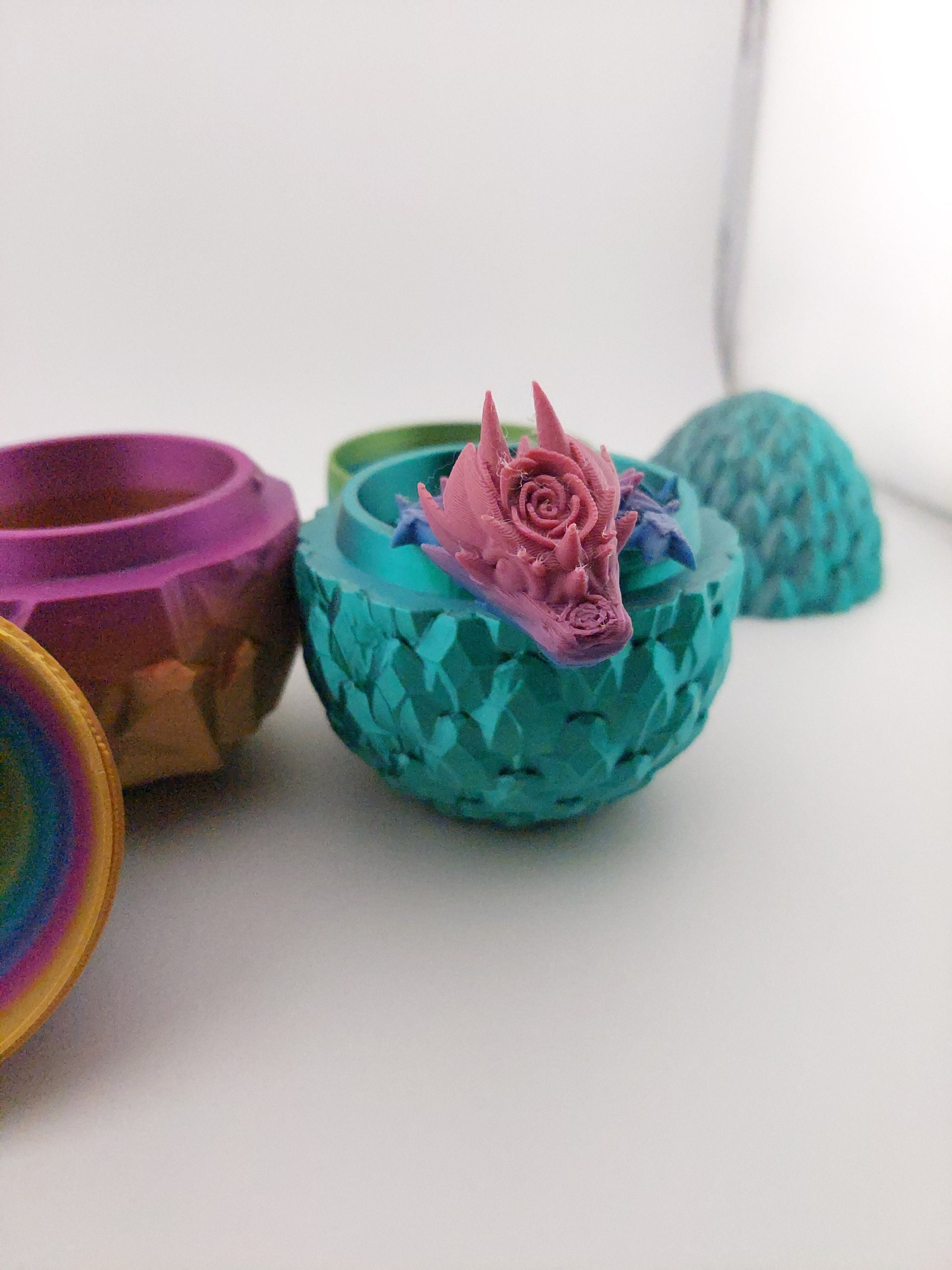 Mystery Baby Dragon Eggs - Articulated Dragons - 3 Different Eggs - Different Dragons - ~6 Inches