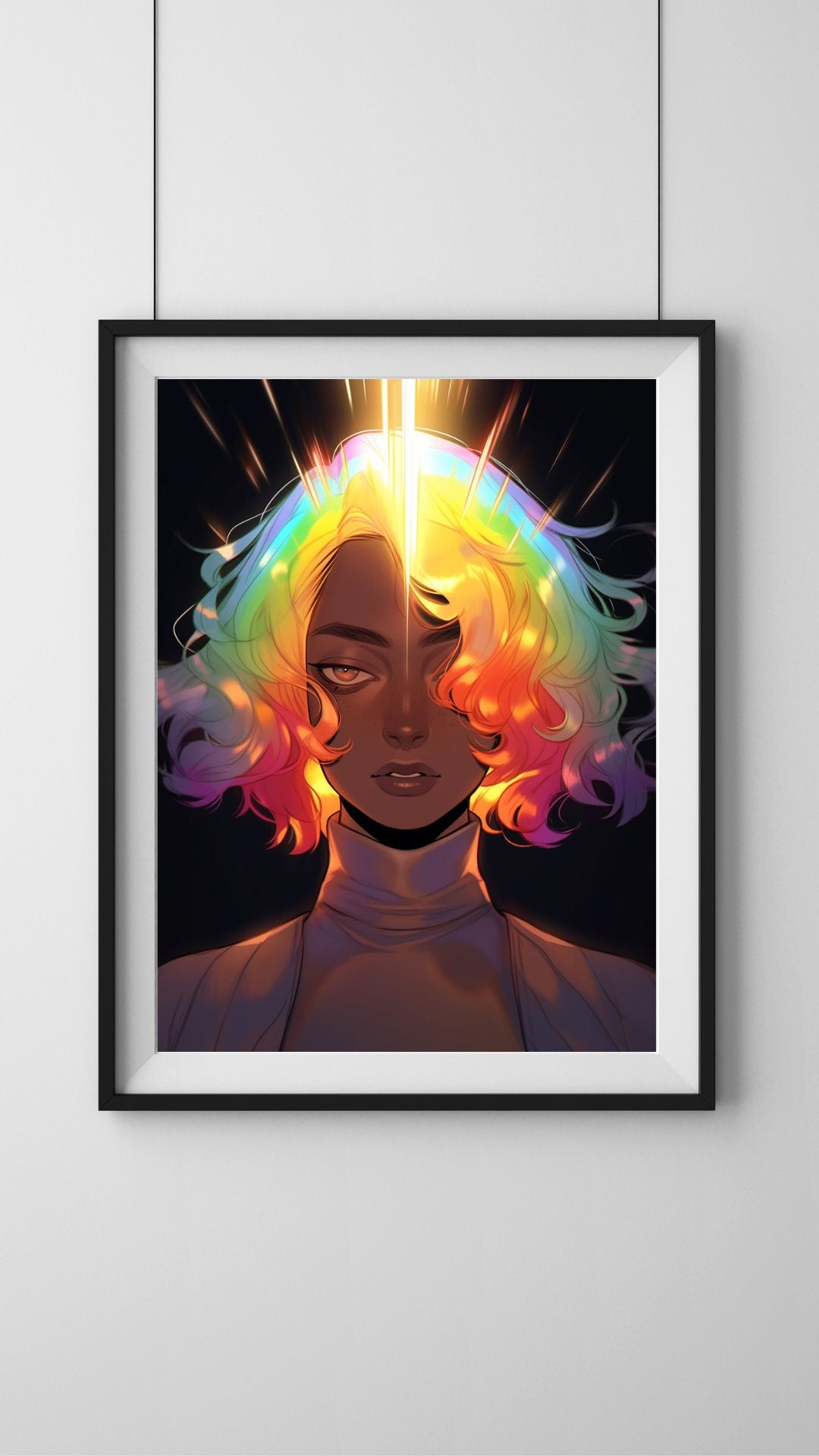 Cosmic Rain Art Print