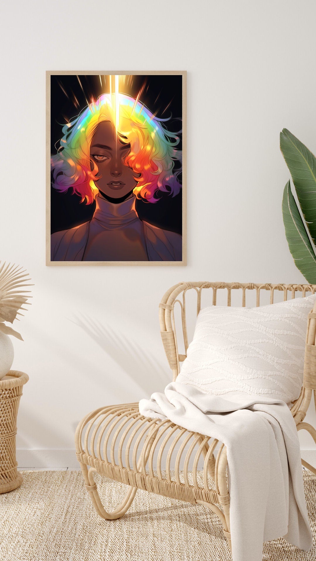 Cosmic Rain Art Print