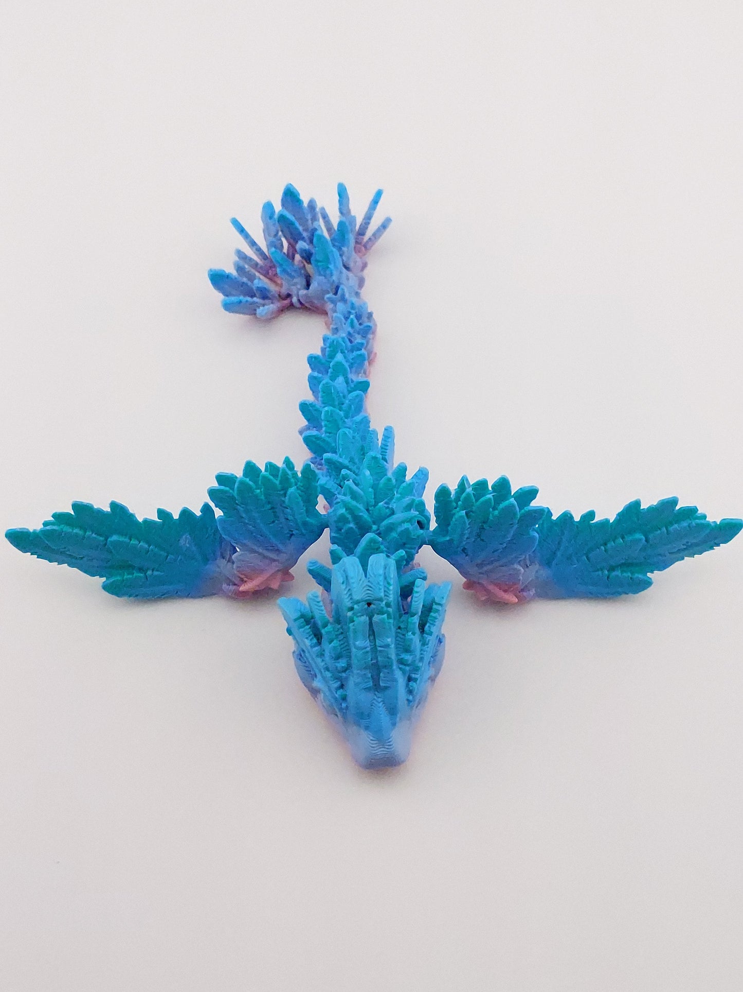 Articulated Feather Sprite Dragon With Wings - Flexible Sensory Fidget Toy - Unique Gift
