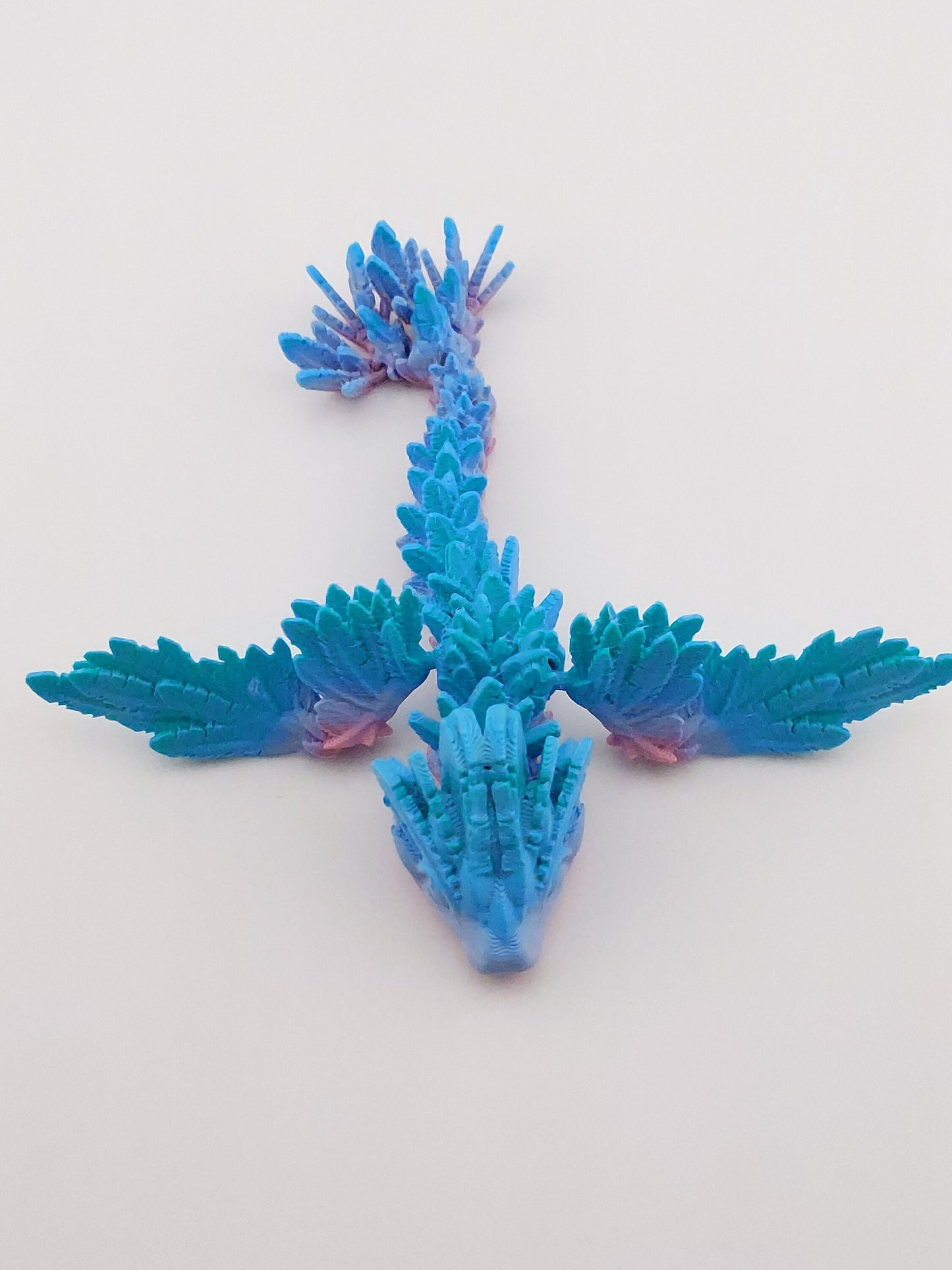 Articulated Feather Sprite Dragon With Wings - Flexible Sensory Fidget Toy - Unique Gift