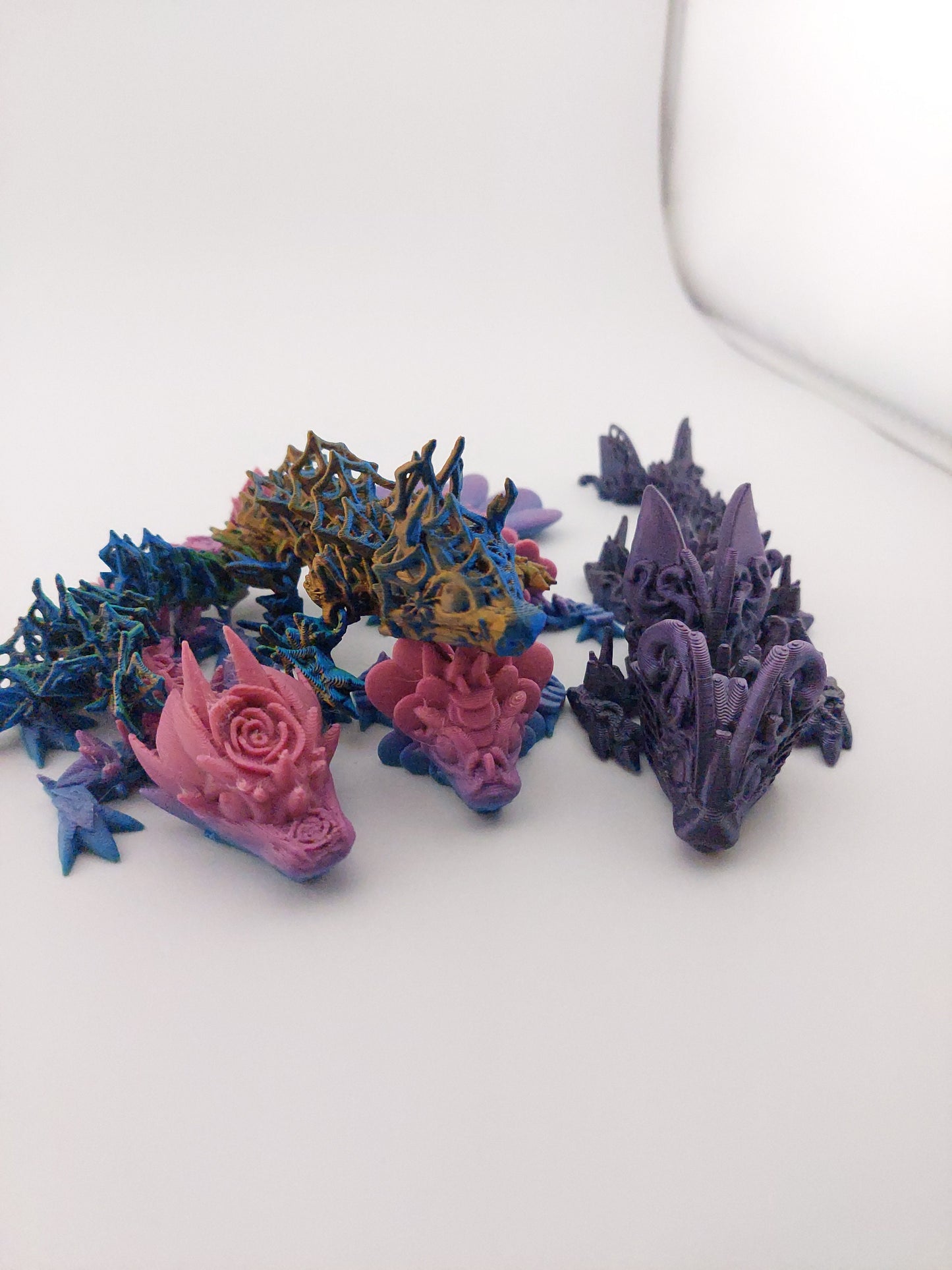 Mystery Baby Dragon Eggs - Articulated Dragons - 3 Different Eggs - Different Dragons - ~6 Inches