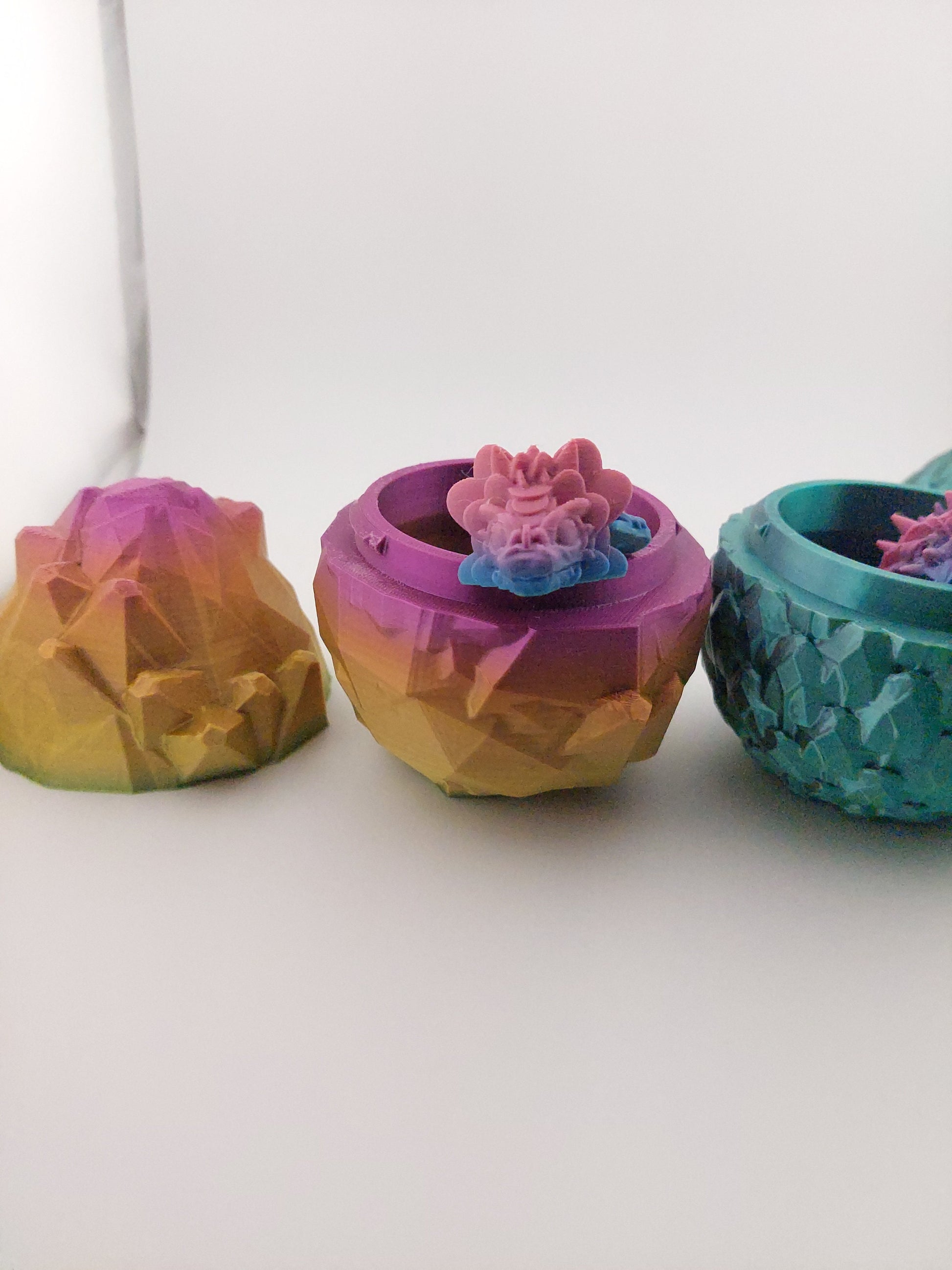 Mystery Baby Dragon Eggs - Articulated Dragons - 3 Different Eggs - Different Dragons - ~6 Inches