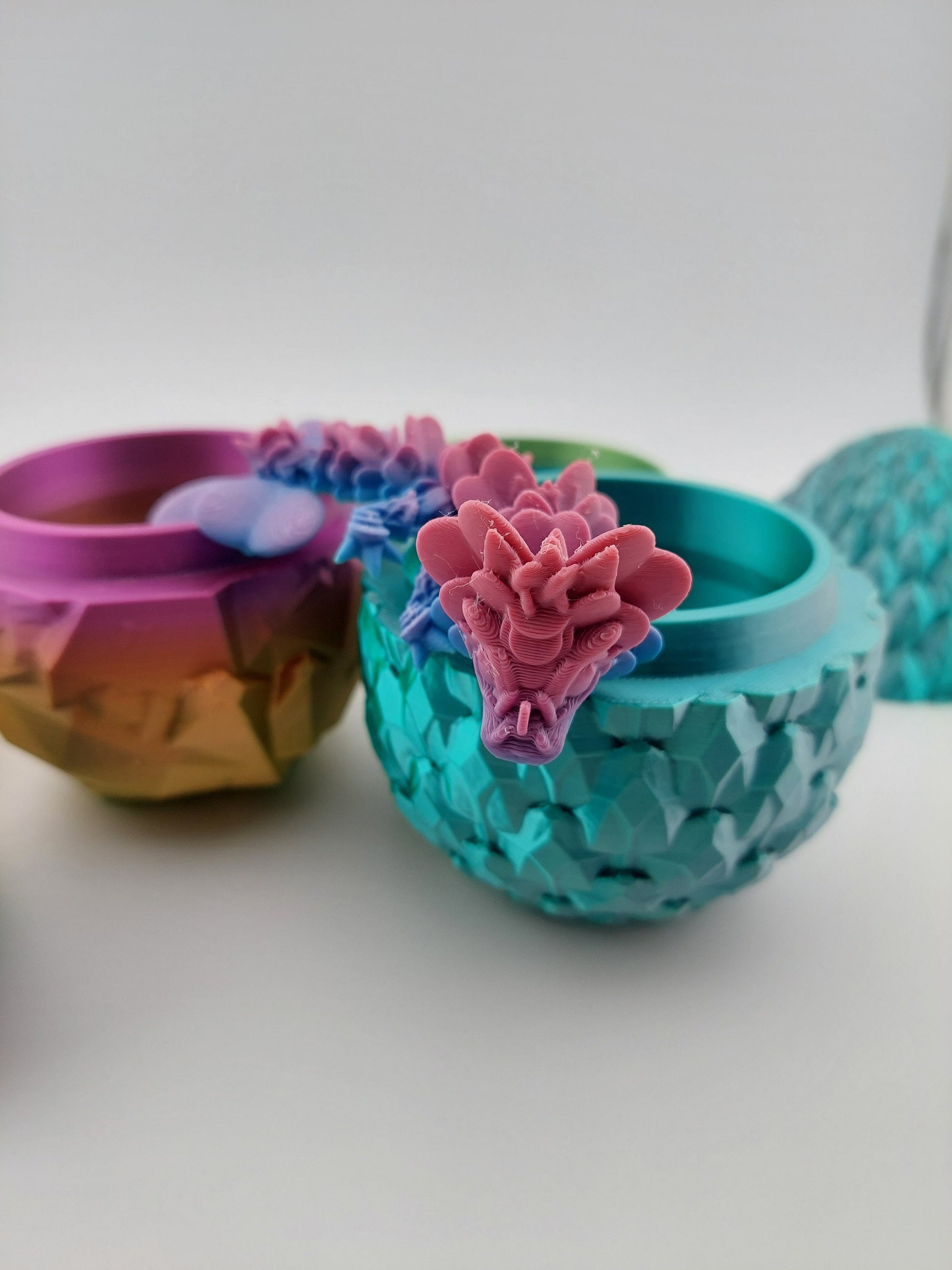 Mystery Baby Dragon Eggs - Articulated Dragons - 3 Different Eggs - Different Dragons - ~6 Inches