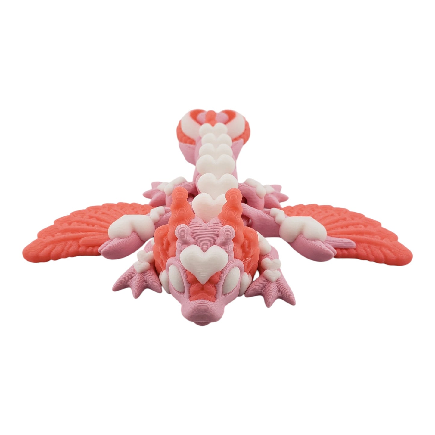 Baby Love Dragon – Articulated Desk Decor | Valentine’s Day Heart Dragon | 3D Printed Fidget Figure