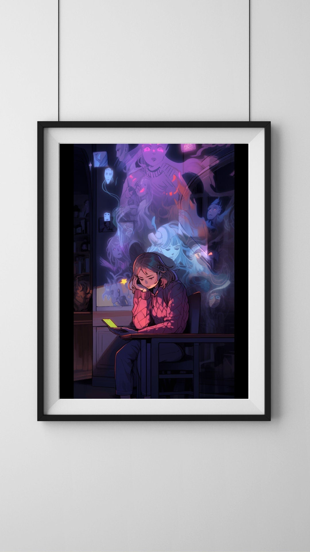 Inner Echoes: Social Anxiety Art Print