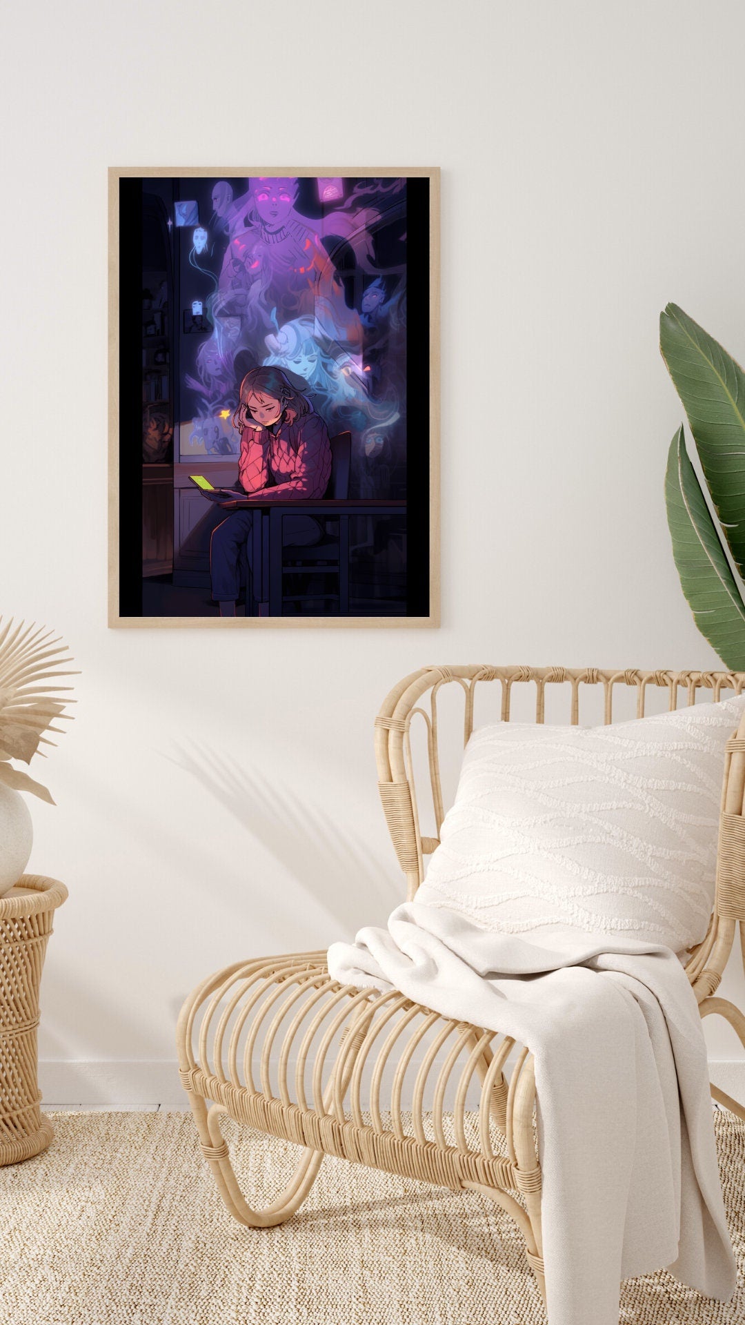 Inner Echoes: Social Anxiety Art Print