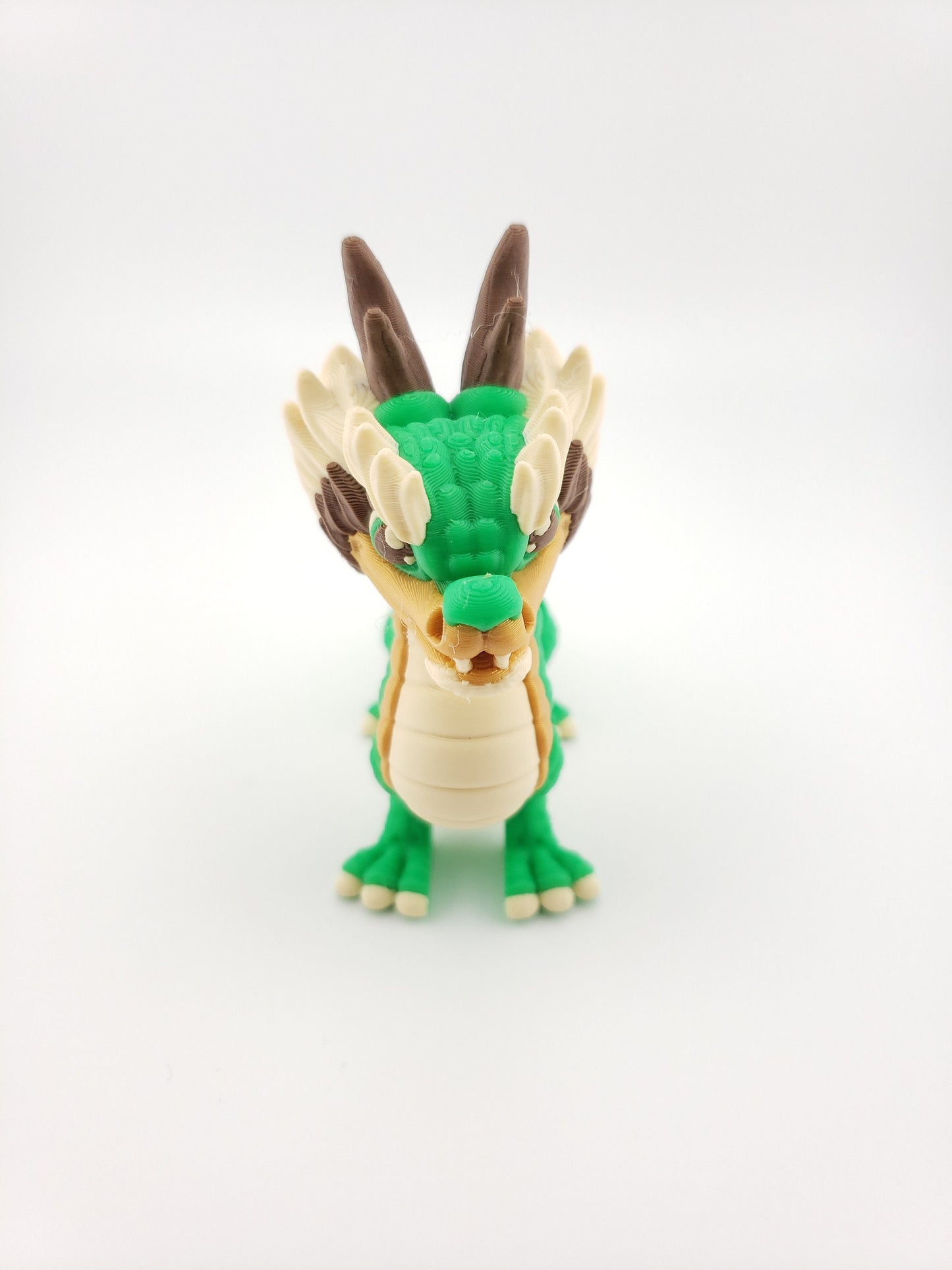 Flexi Chinese Dragon - 3D Printed Fidget Fantasy Creature - Authorized Seller - Articulated Toy Figure - Desk Decor Figure