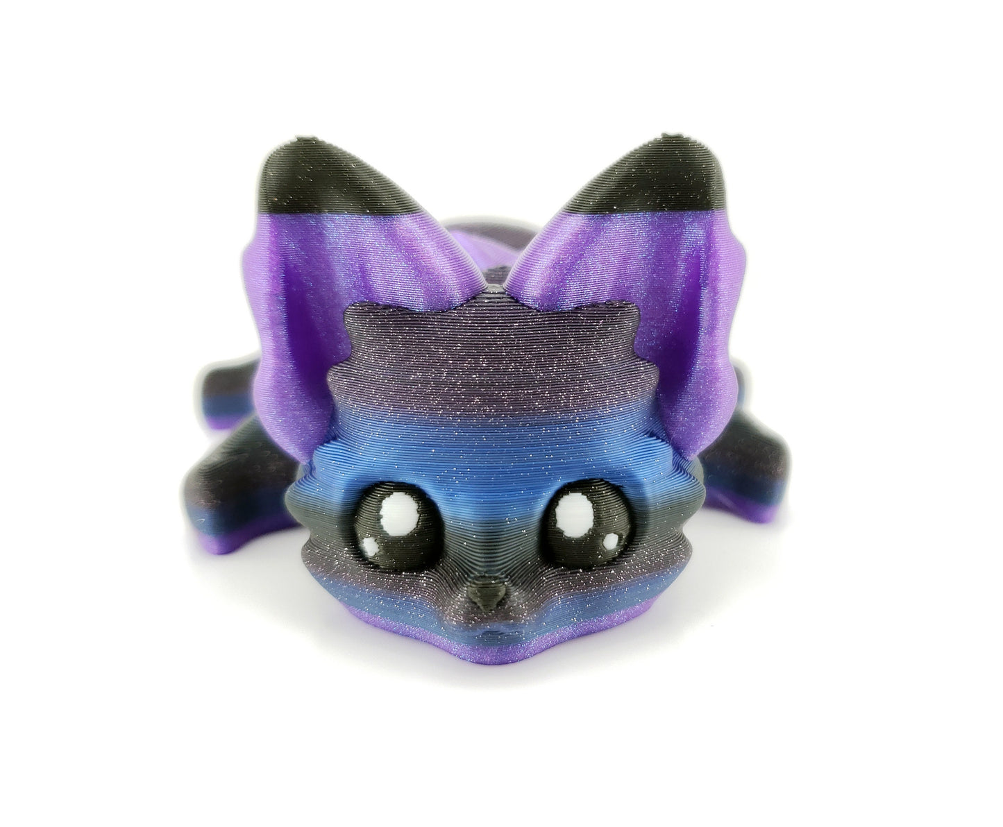 Lunar The Galaxy Fox Flexi Fox 7.5 Inches - 3D Printed Fidget Fantasy Creature - Authorized Seller - Articulated