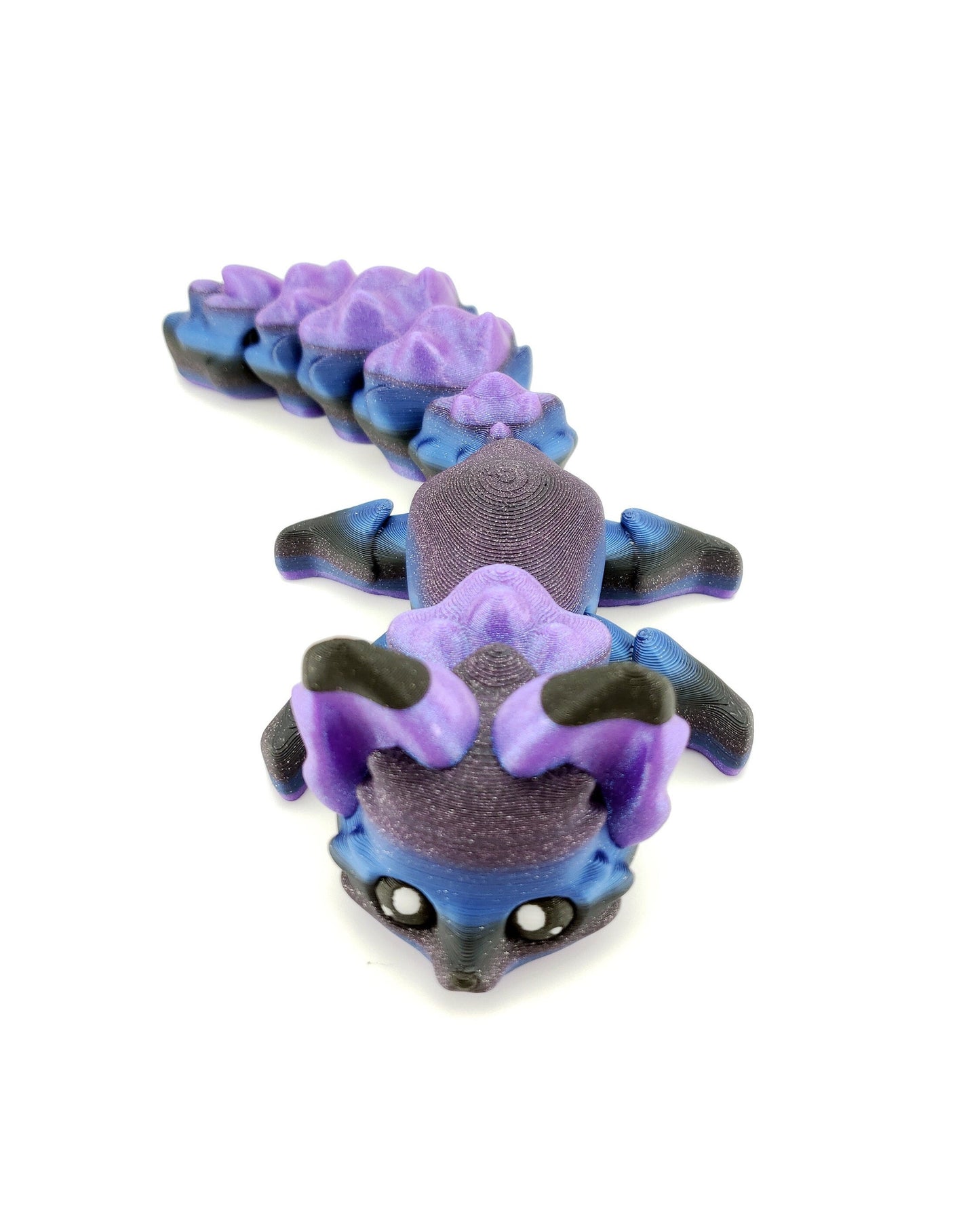 Lunar The Galaxy Fox Flexi Fox 7.5 Inches - 3D Printed Fidget Fantasy Creature - Authorized Seller - Articulated