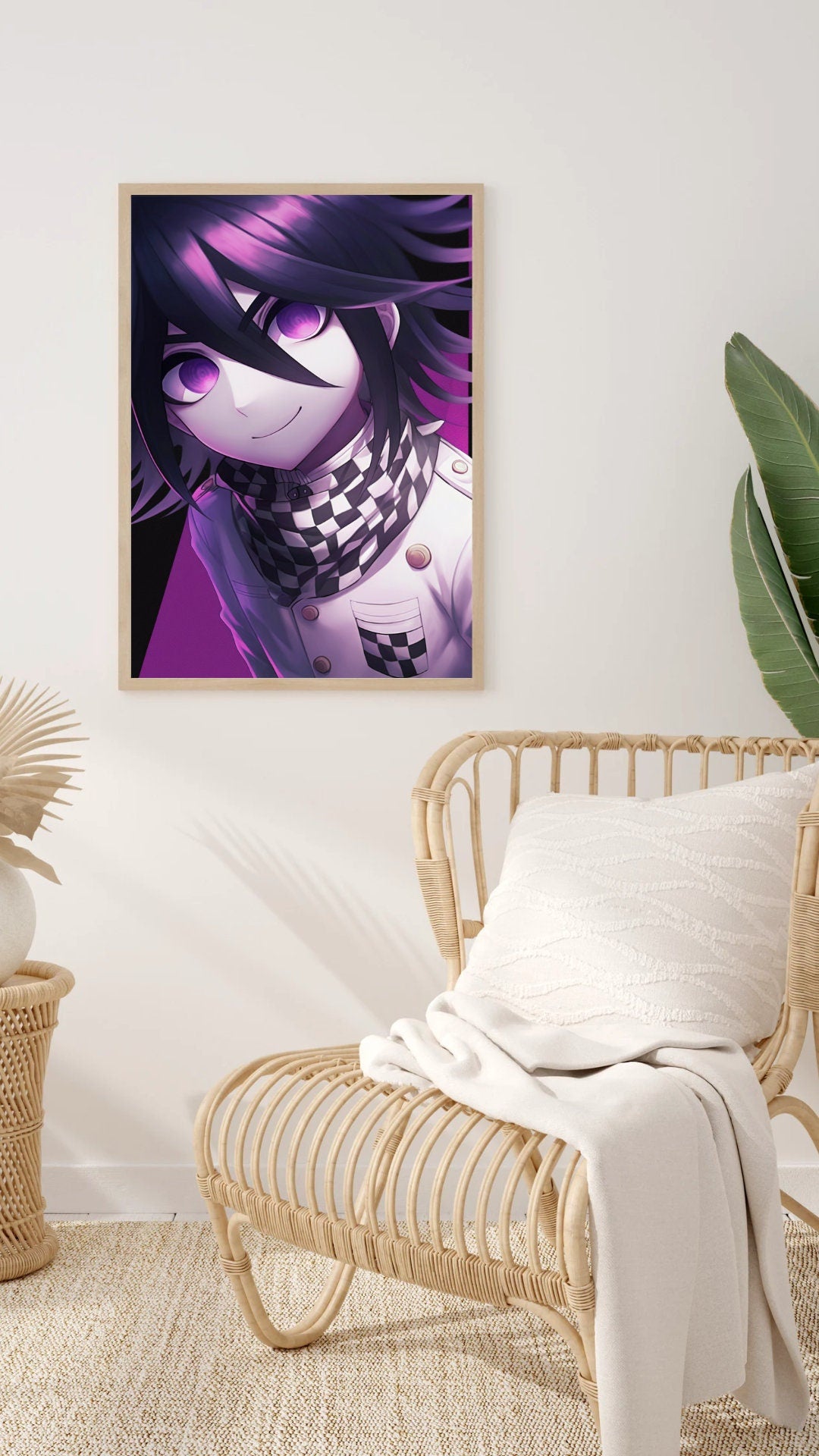 Master of Mischief: Enigmatic Trickster Close-Up Art Print, Wall Decor Poster