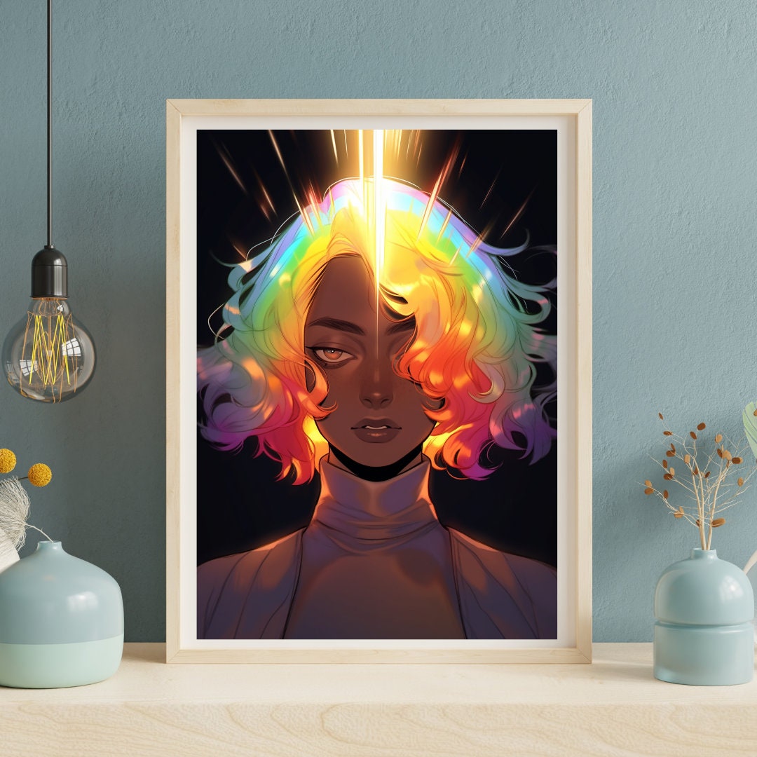 Cosmic Rain Art Print