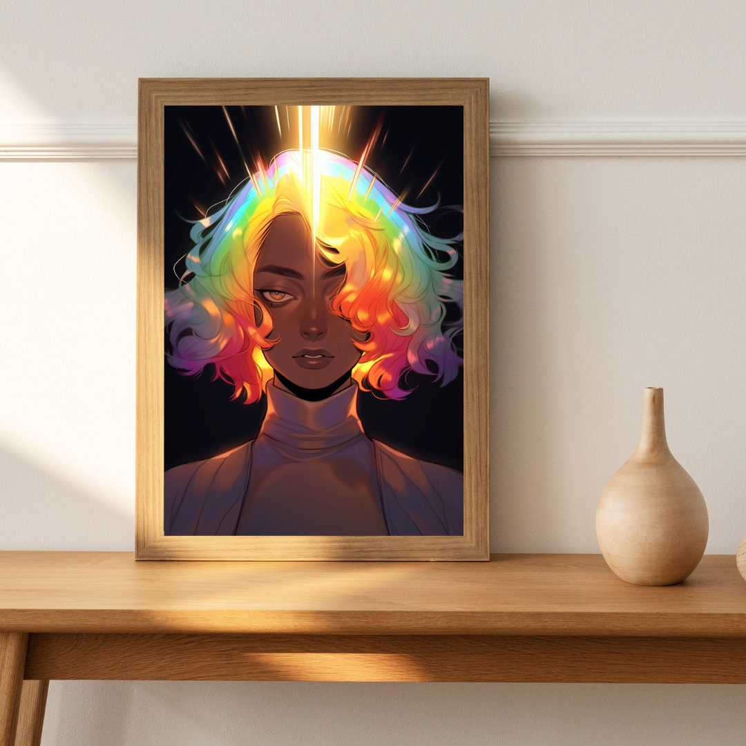 Cosmic Rain Art Print