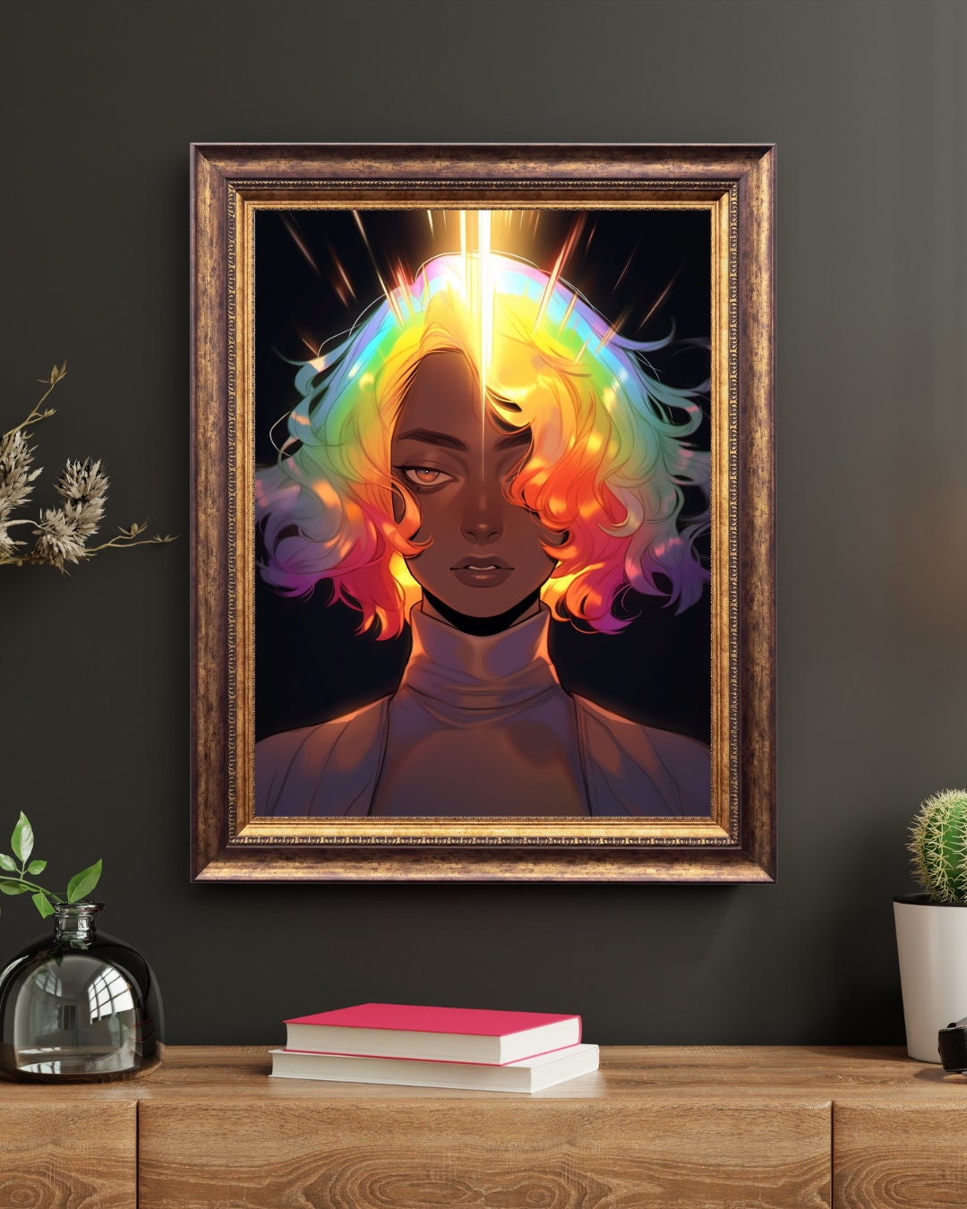 Cosmic Rain Art Print
