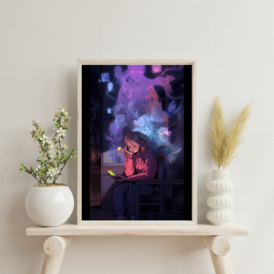 Inner Echoes: Social Anxiety Art Print