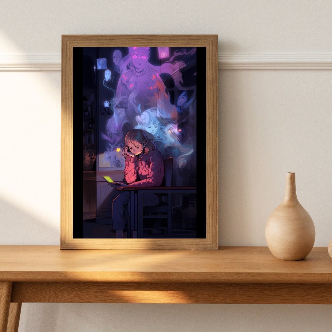 Inner Echoes: Social Anxiety Art Print