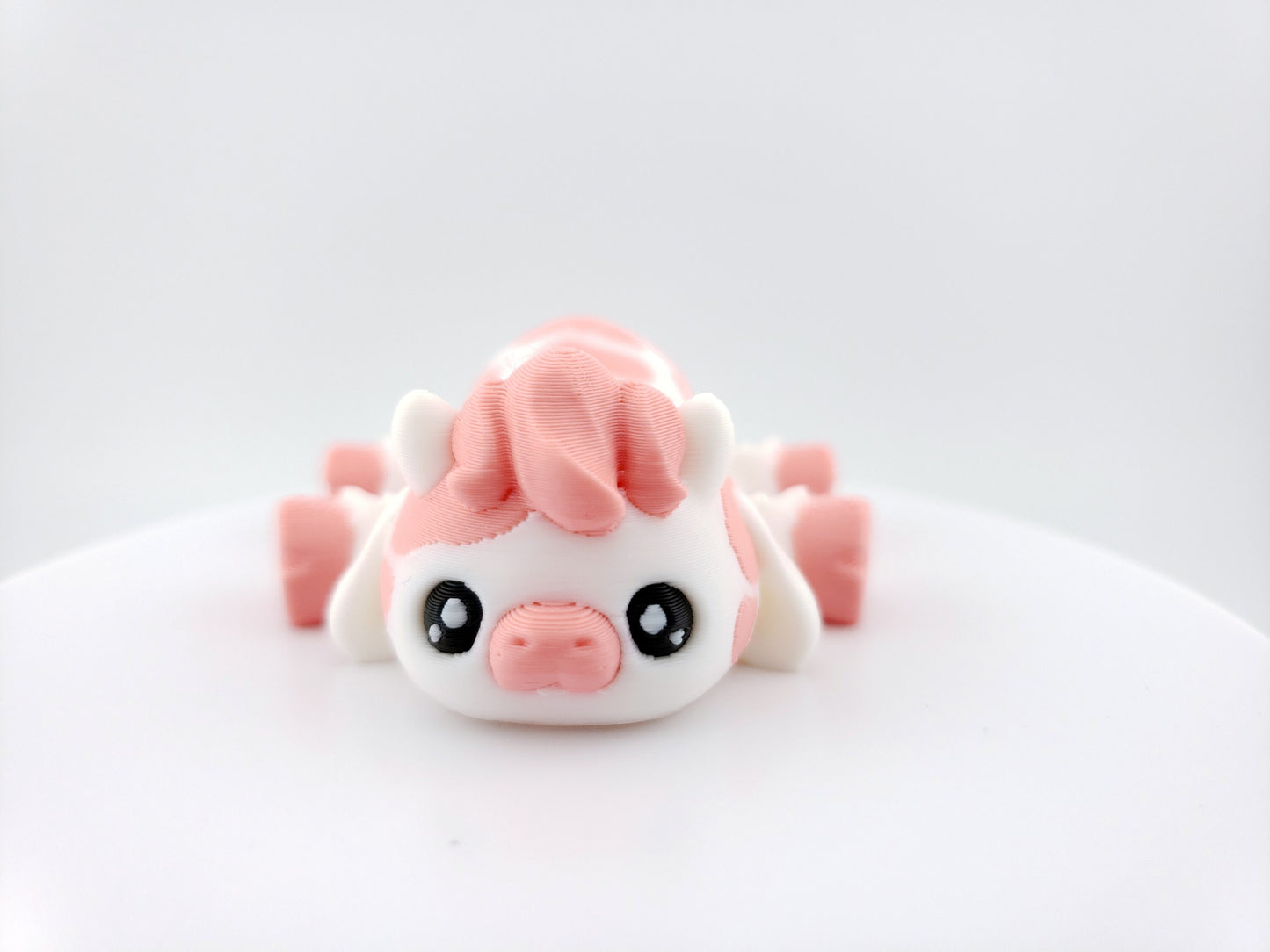 1 Articulated Cow About 5 Inches - Decor Gift - 3D Printed Fidget Fantasy Creature - Authorized Seller